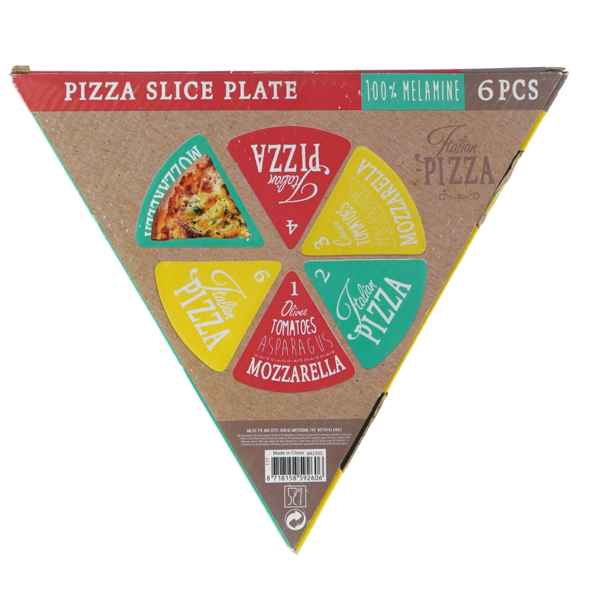 nye Pizza slice plate (str. 23 x 22cm)