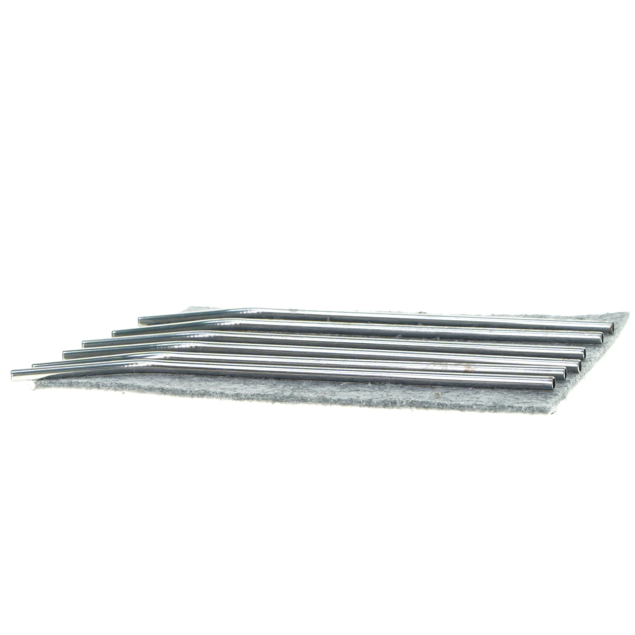 6 styks metal sugerør (str. 25 cm)