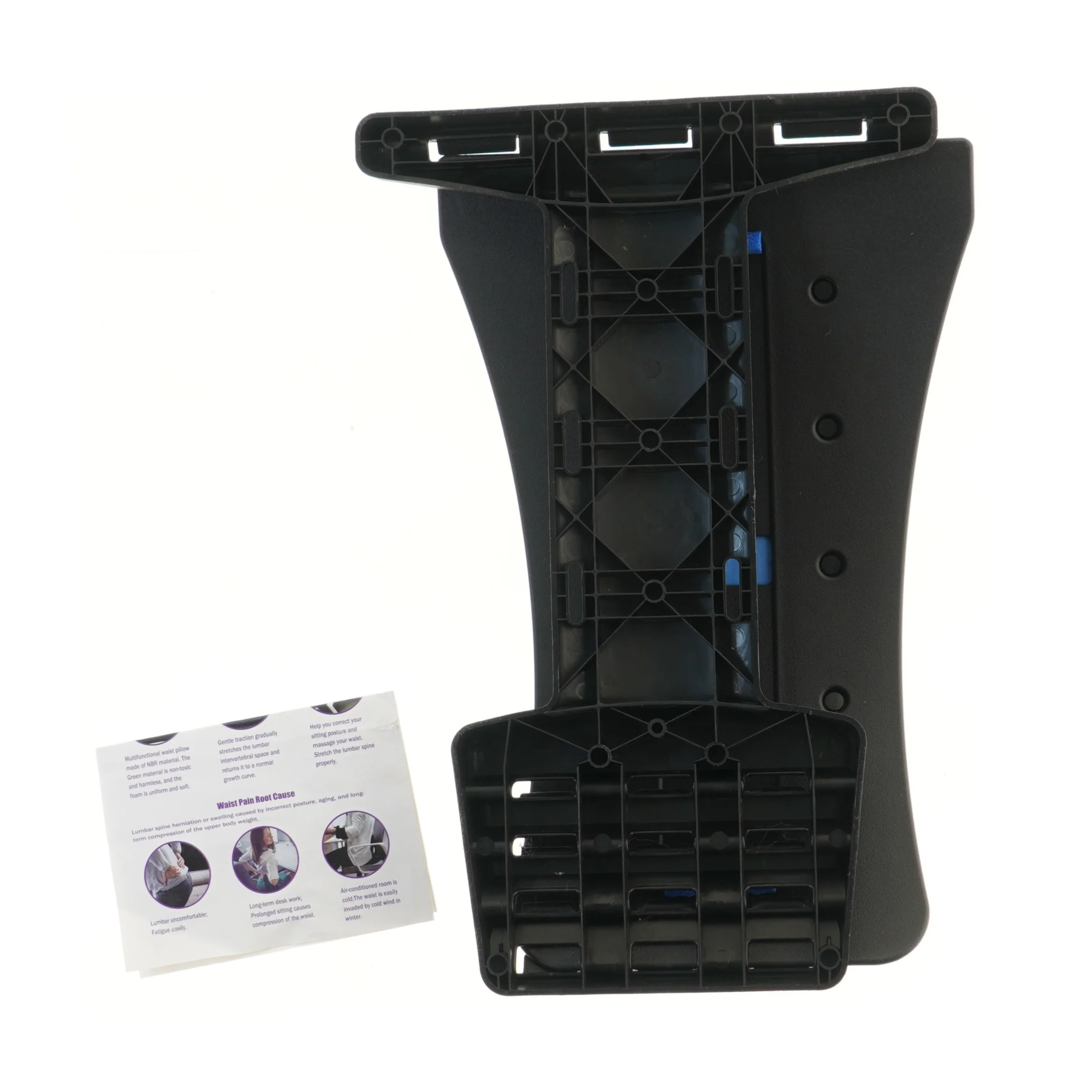 Stretching rygbåre med silikonepude (str. 38,5x25,5 cm)