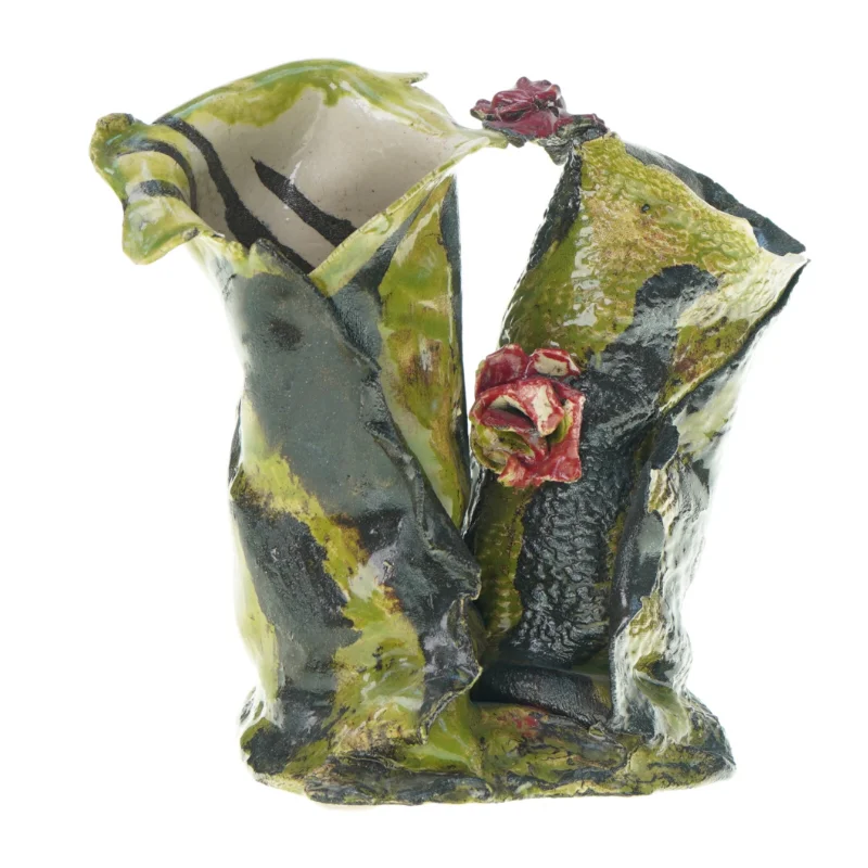 unika retro Vase i keramik (str. 25 cm)