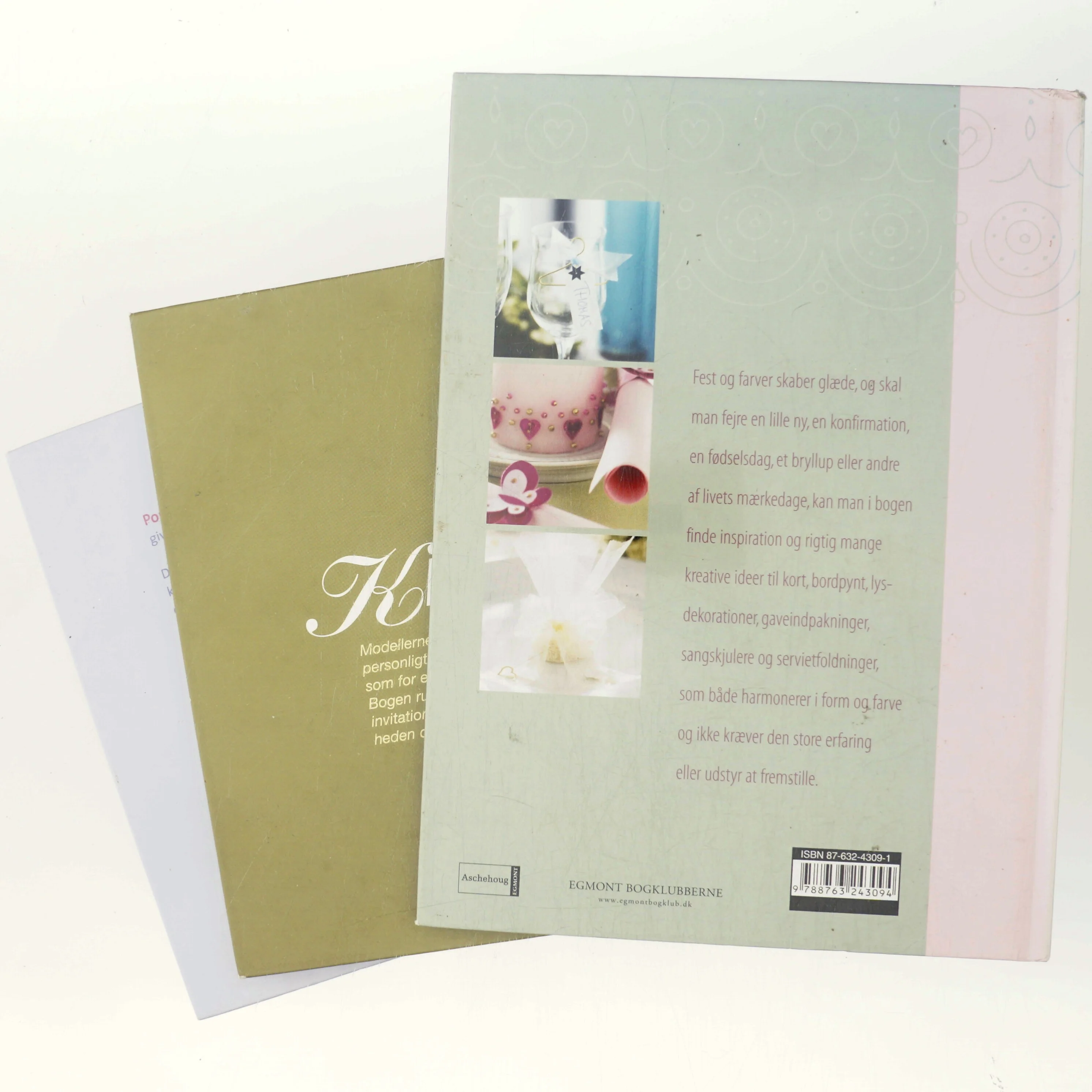 Fest og farver : kreative ideer, Klip til festen og Pop-up kort. 3 bøger,  med papir, pynt og perler af Gitte Schou Hansen (Bog)