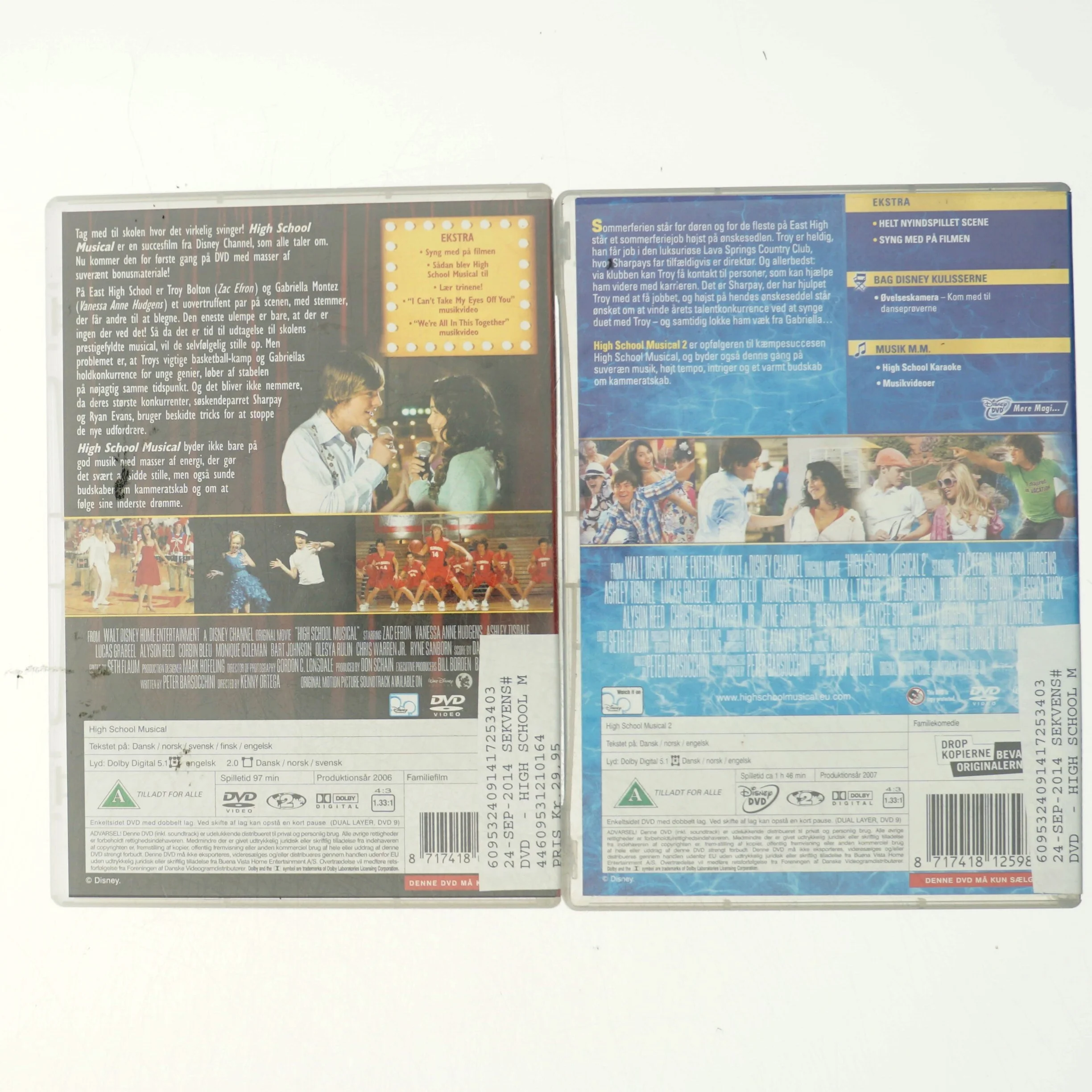High school musical 1-2 dvd