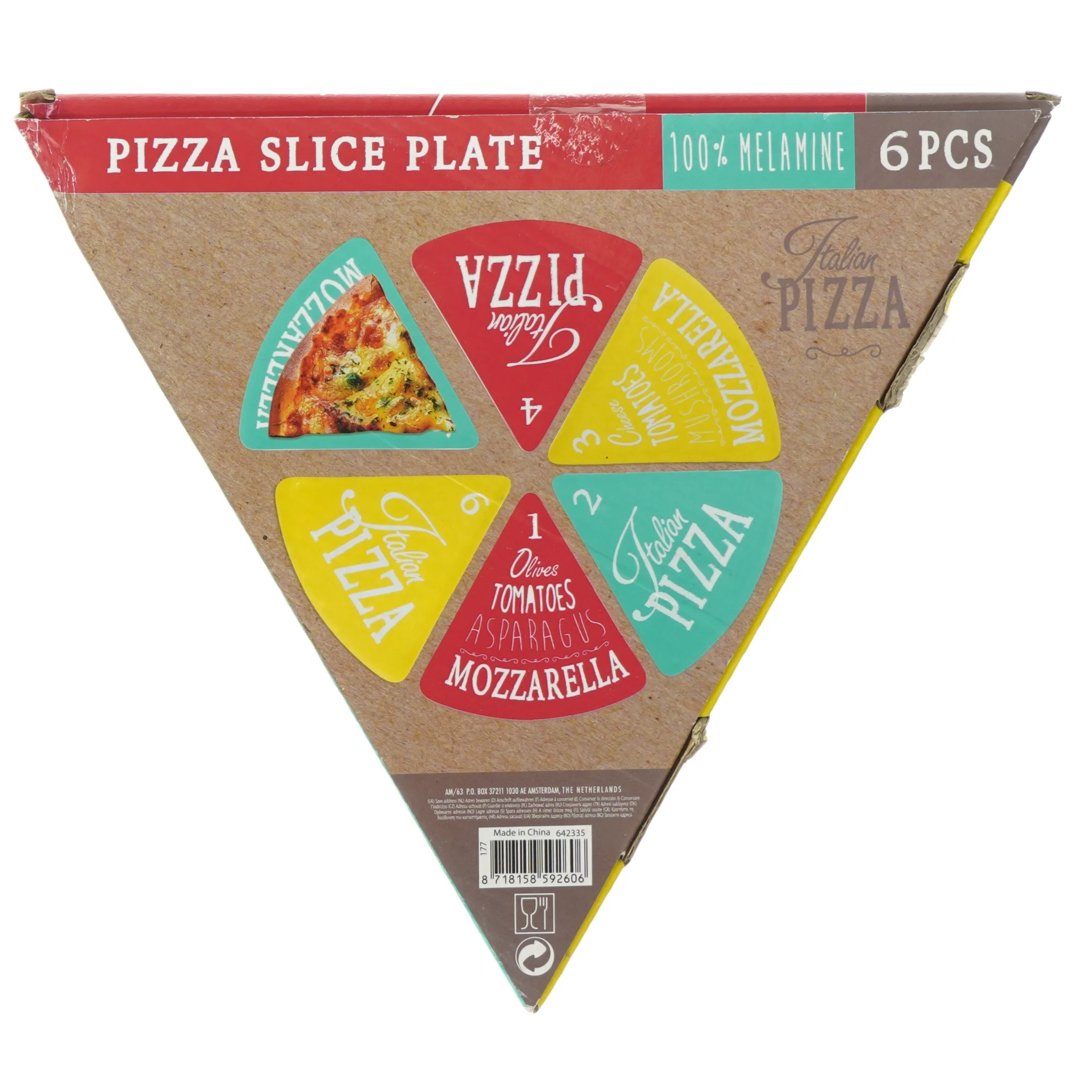 nye Pizza slice plate (str. 23 x 22cm)