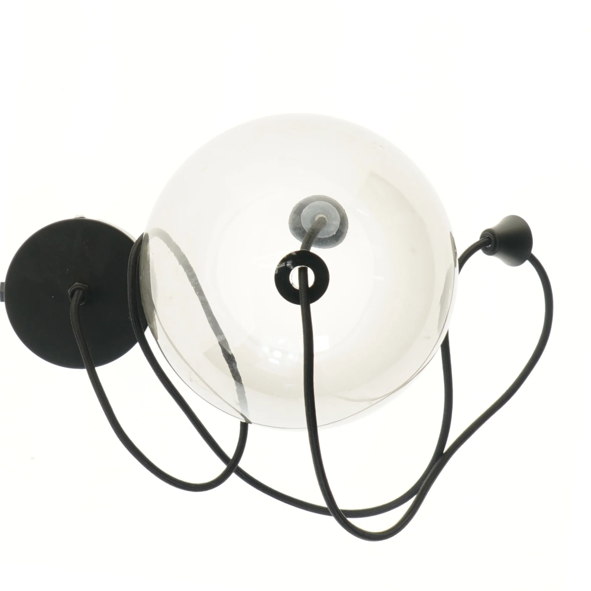 Glaskugle pendel lampe (str. 20 cm)