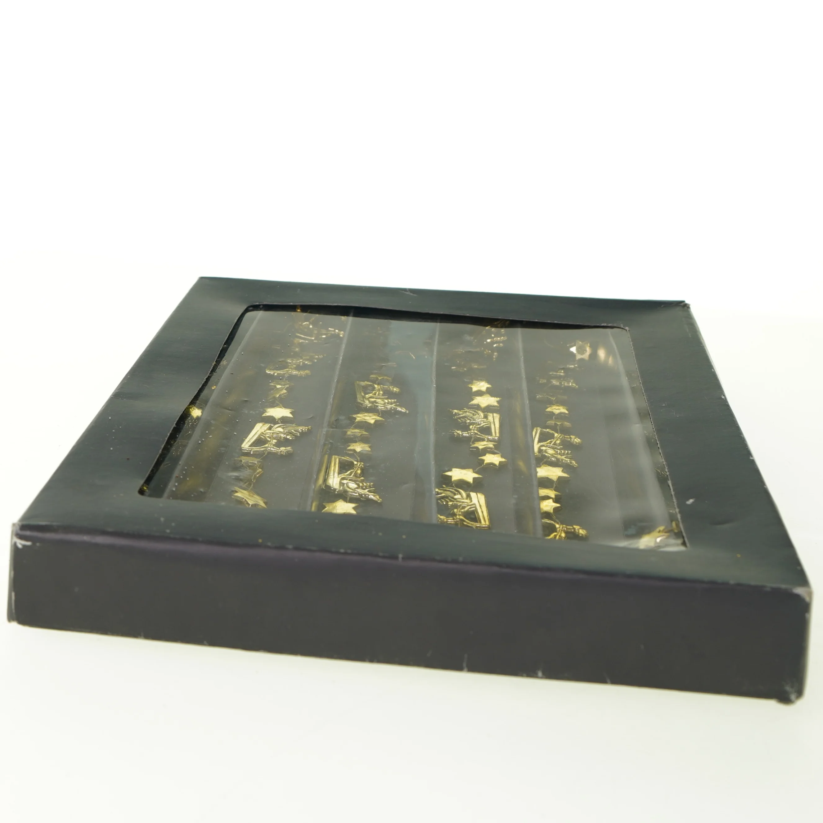 Julepynt lang guldfarvet guirlande