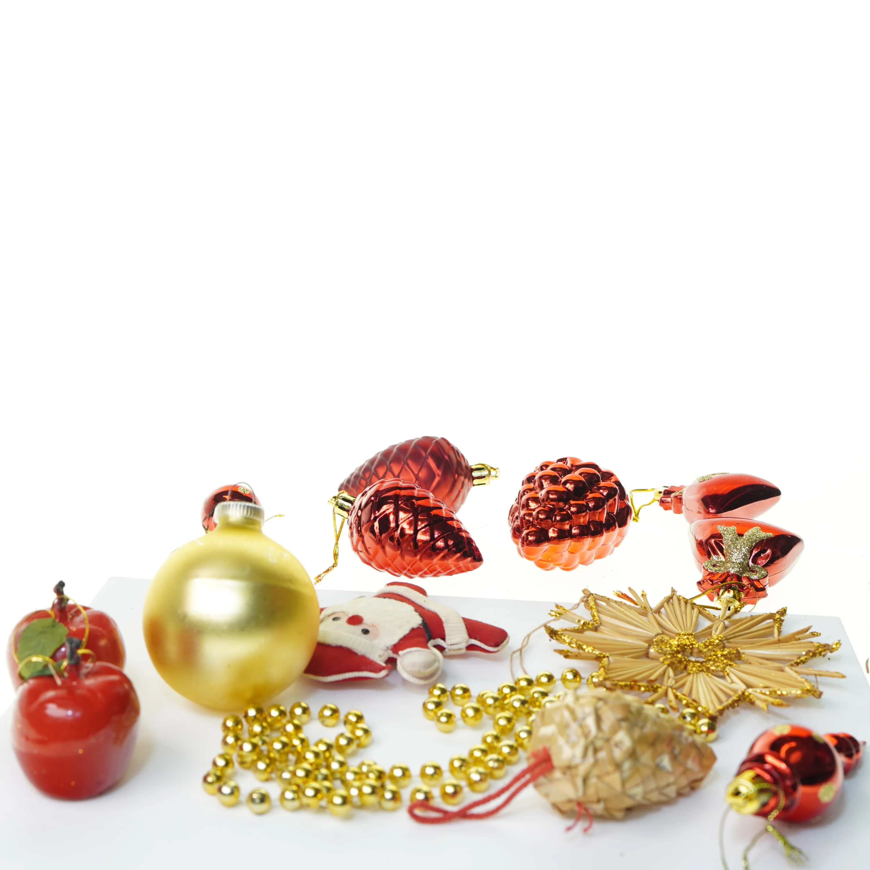 Julepynt, 14 julekugler mm (str. 14 cm)
