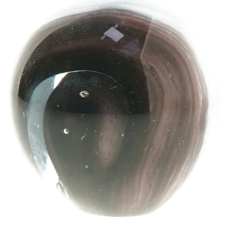 Tung marmor - Glaskugle dekoration fra Bahne (str. Ø 10 cm)