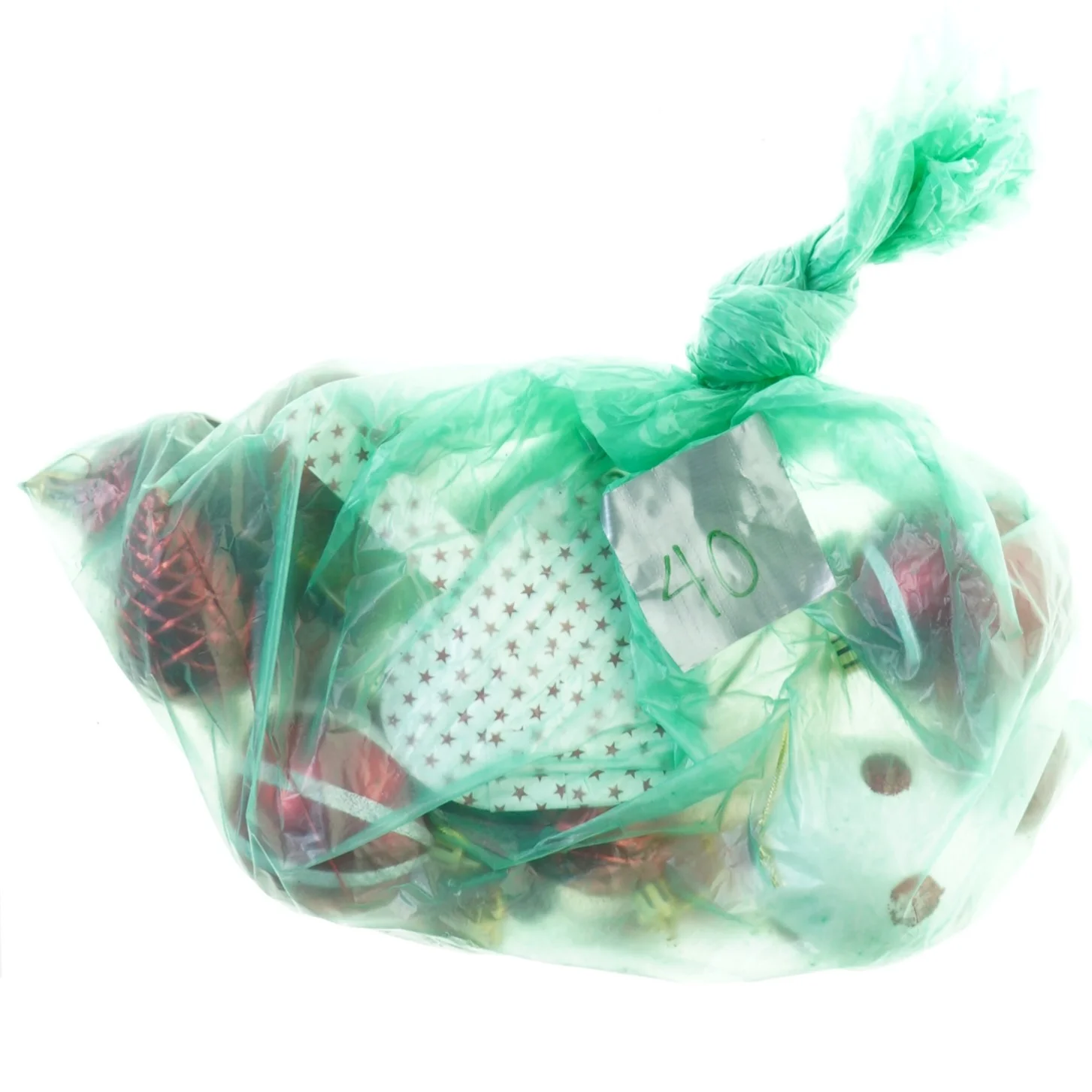 Julepynt, 16 julekugler mm (str. 20 cm)