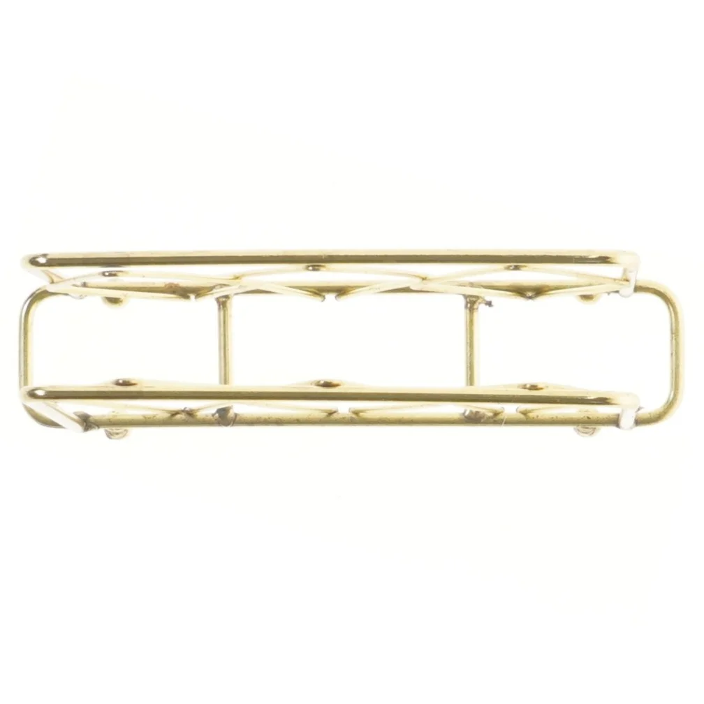 Guldfarvet servietholder, ny (str. 20x14 cm)