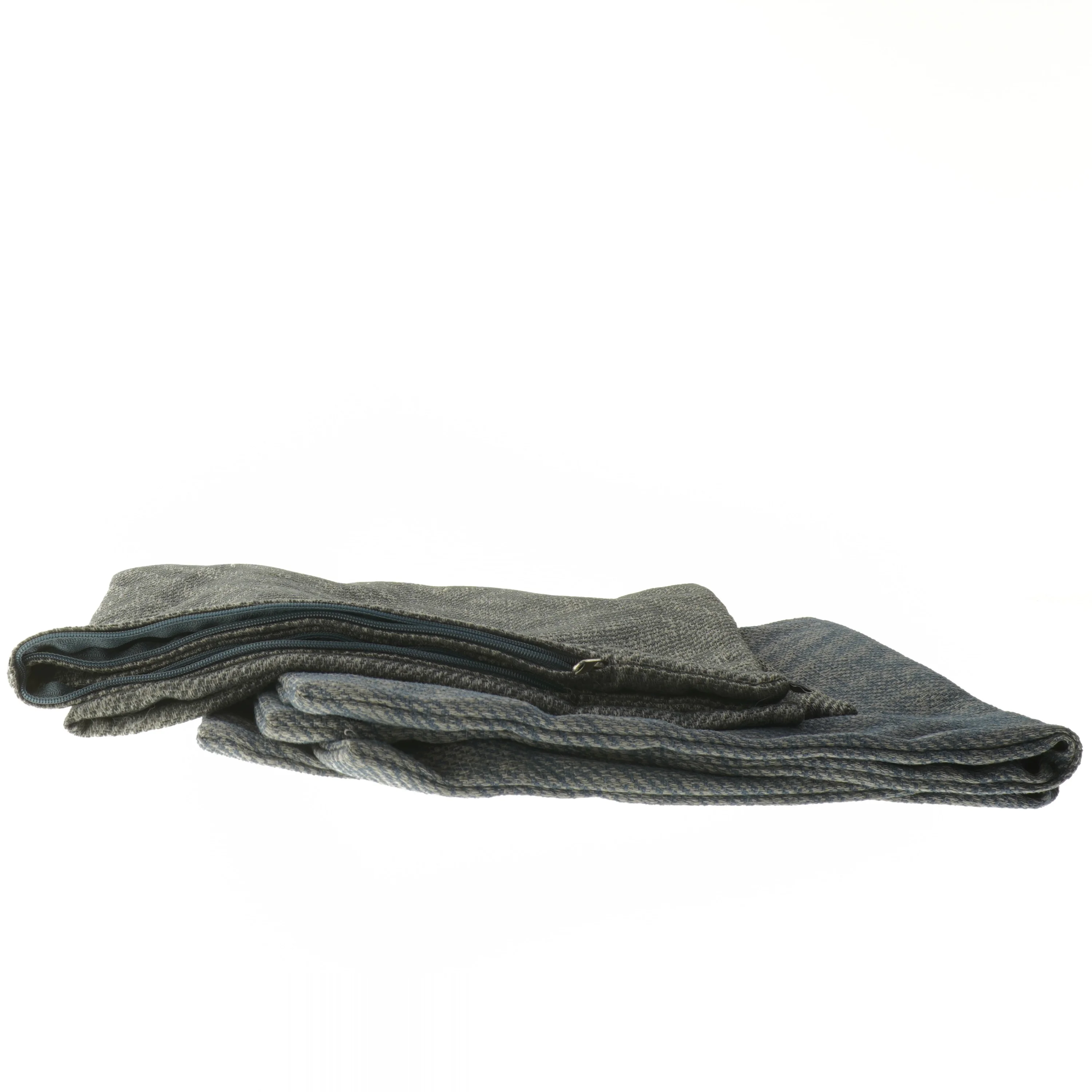 Sæt af to blågrå pudebetræk, ubrugte fra Pagunette (str. 2 styk, 60x58 cm)