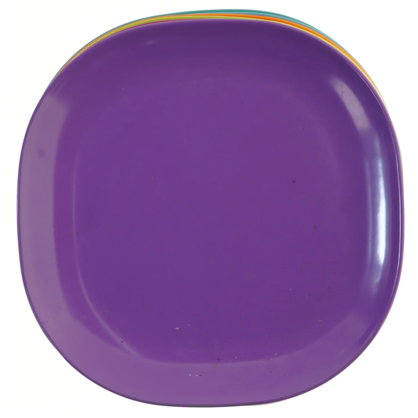 Flotte Farvede tallerkener sæt (str. 7 stk 27 cm)