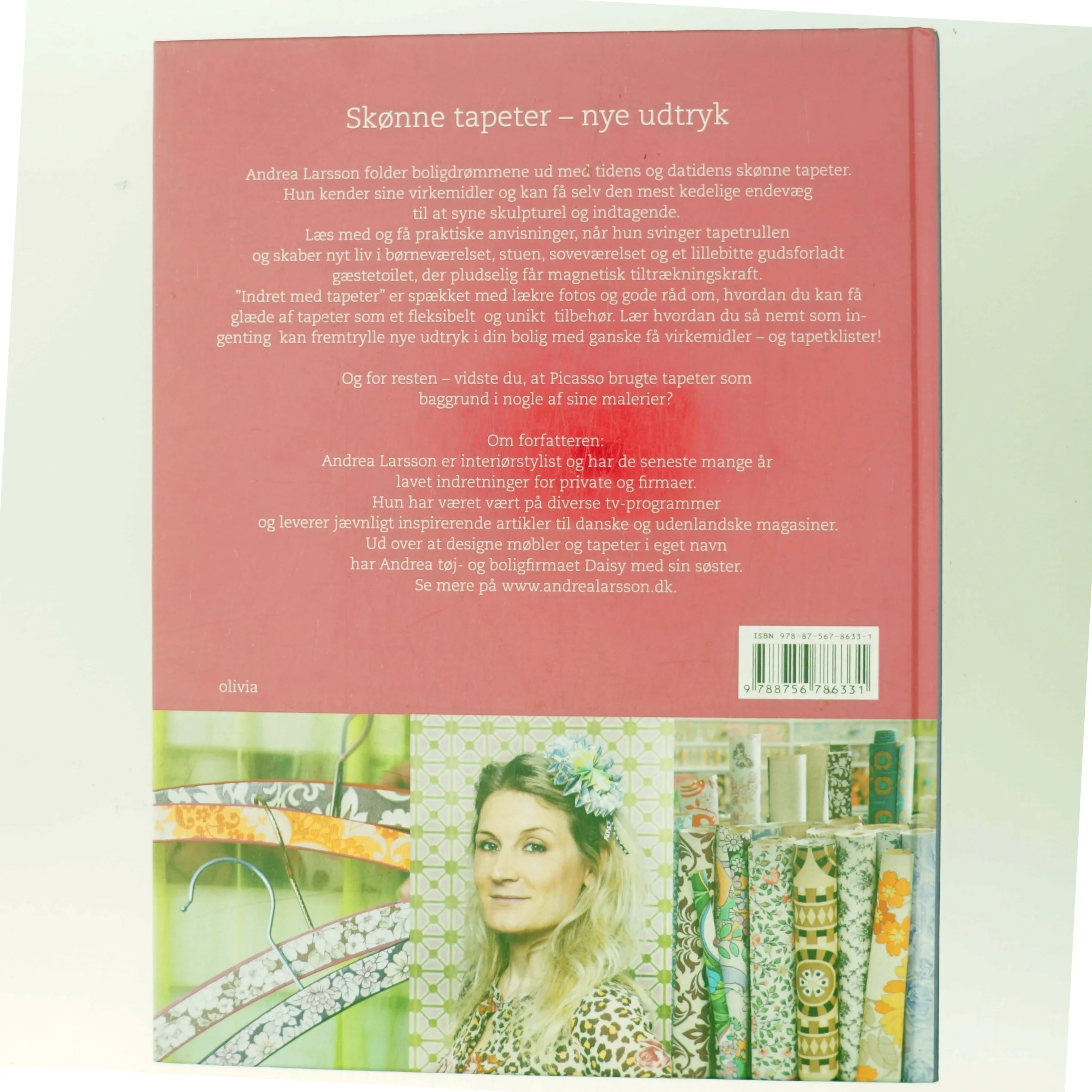 Indret med tapeter af Andrea Larsson (Bog)