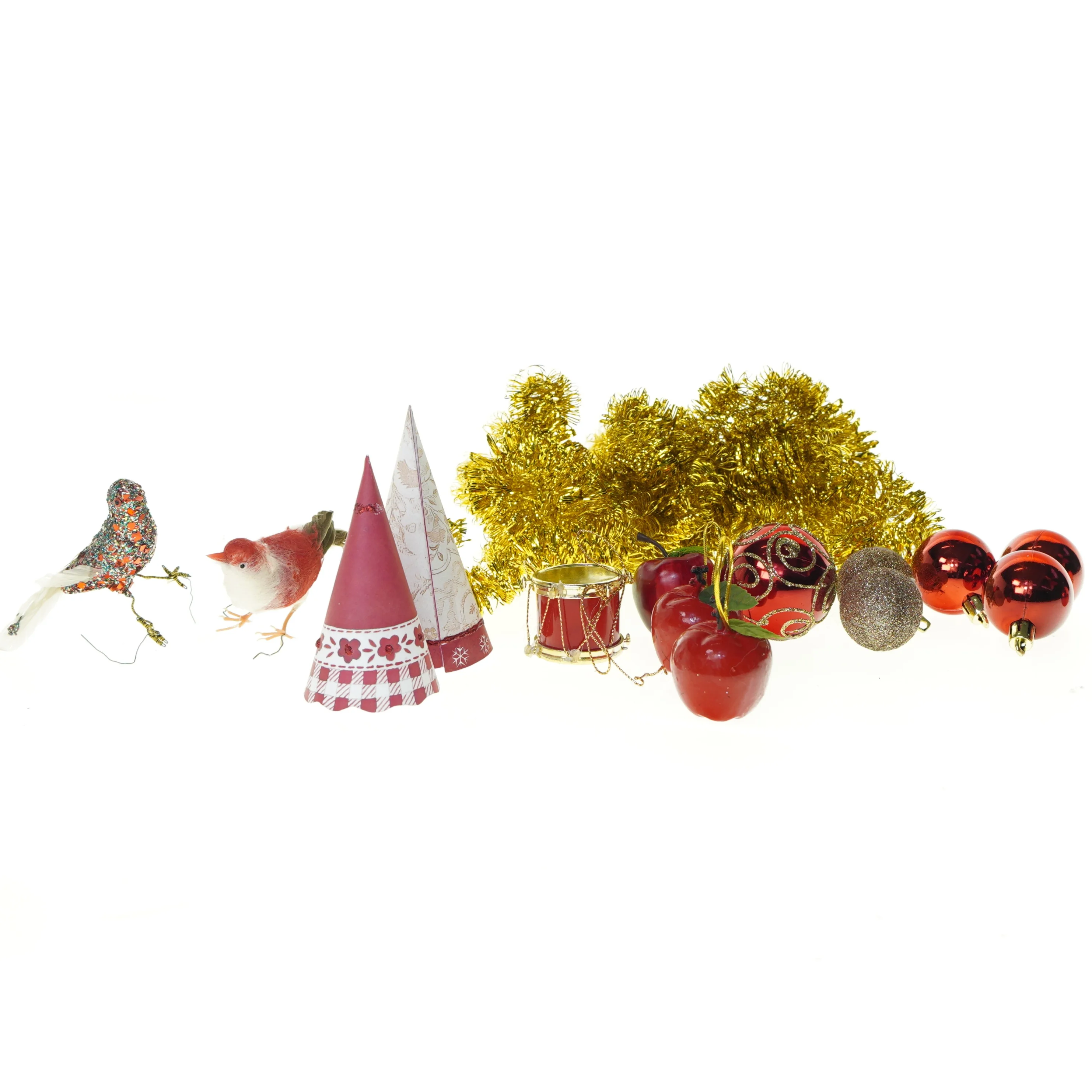 Julepynt 15 stk, julekugler (str. 20 cm)