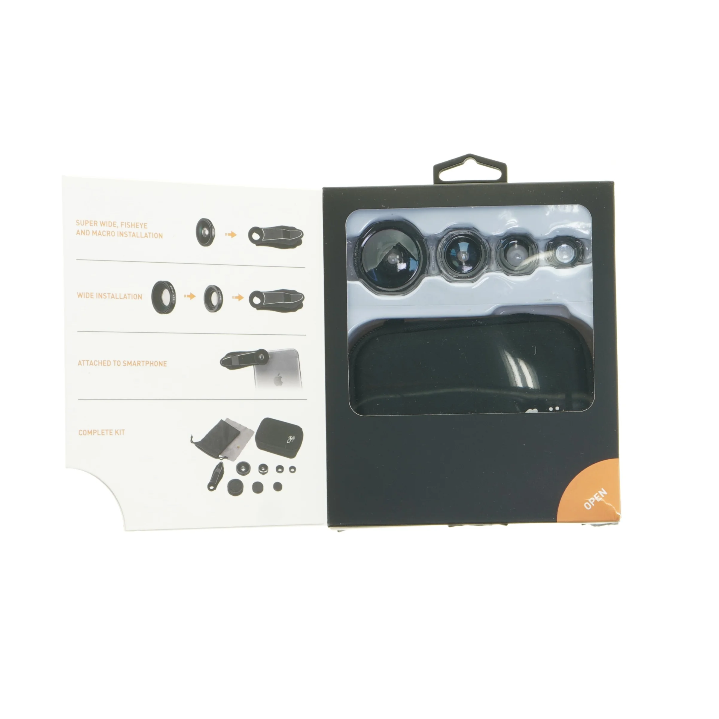 4-i-1 Objektivsæt til smartphone (str. 7 cm)