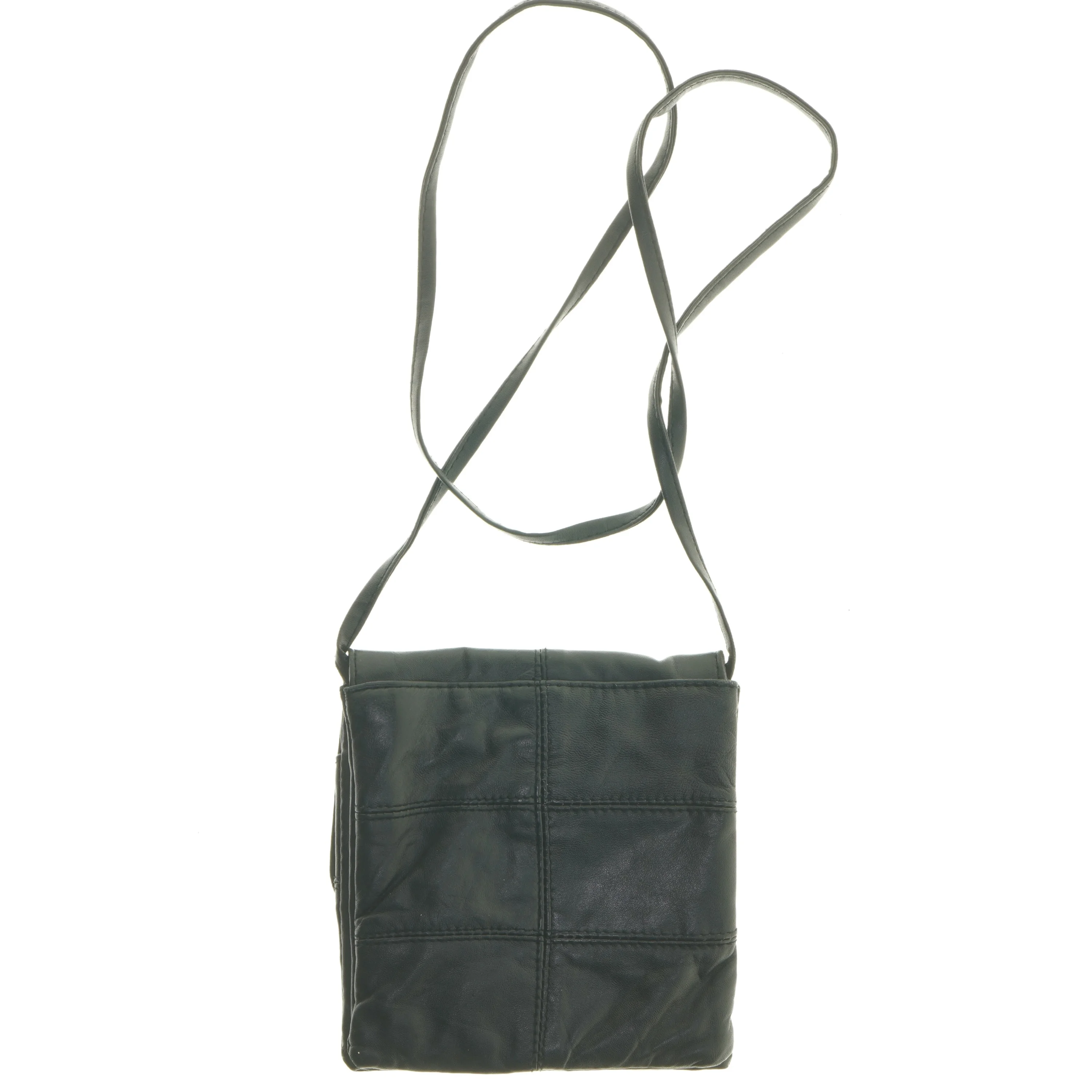 Svar taske med skulderrem (str. 20x19 cm)