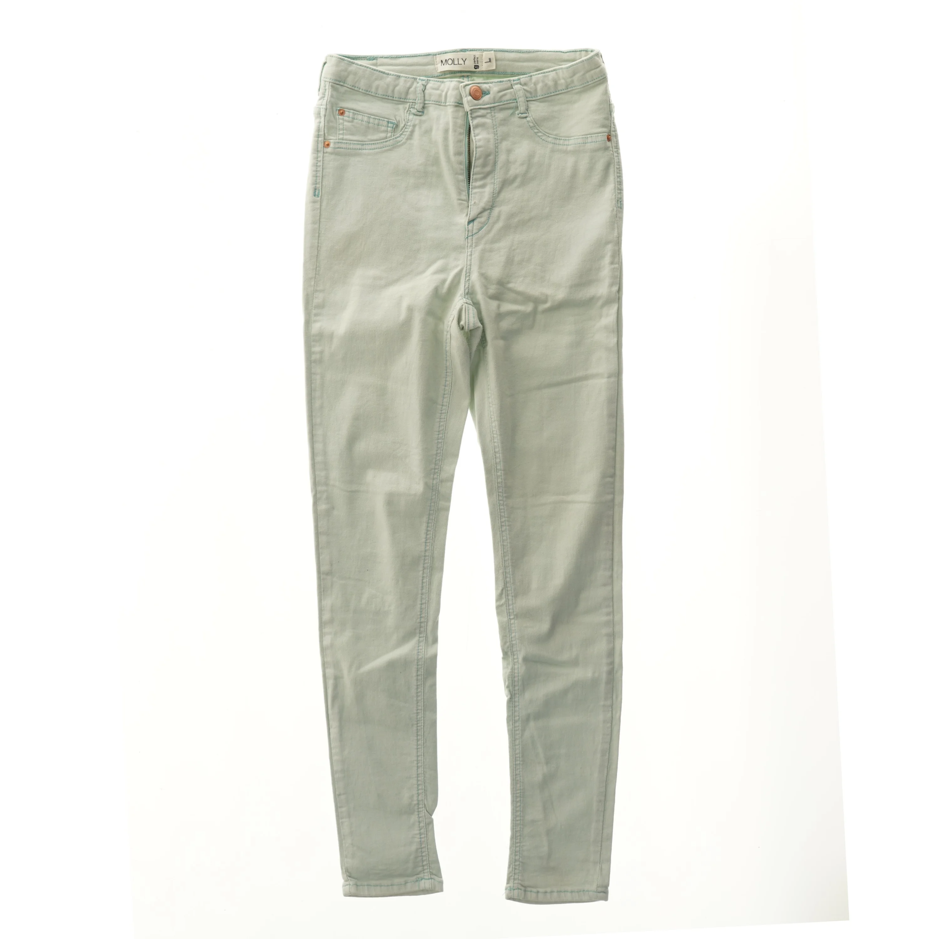 Lysegrøn Jeans fra Gina Tricot (str. L)