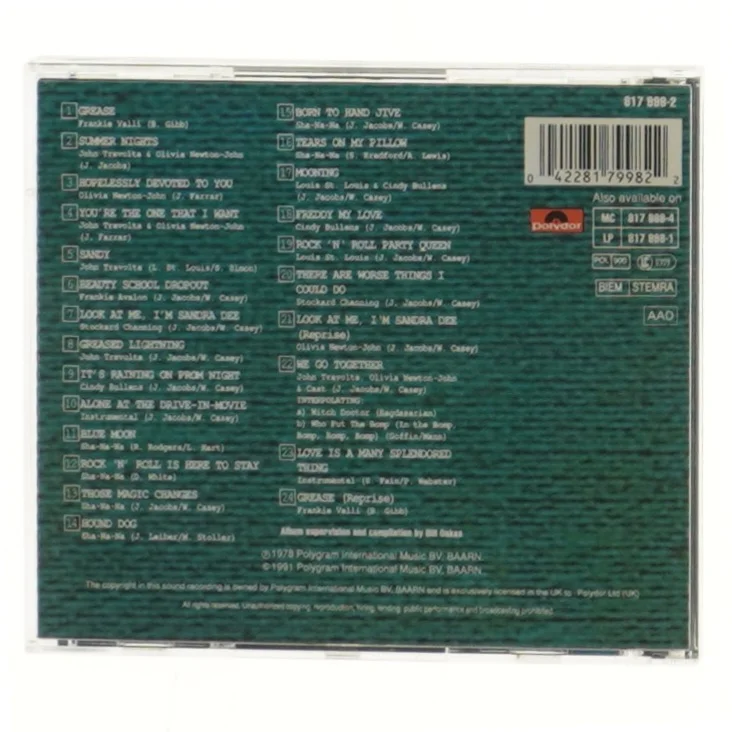 Grease Soundtrack CD