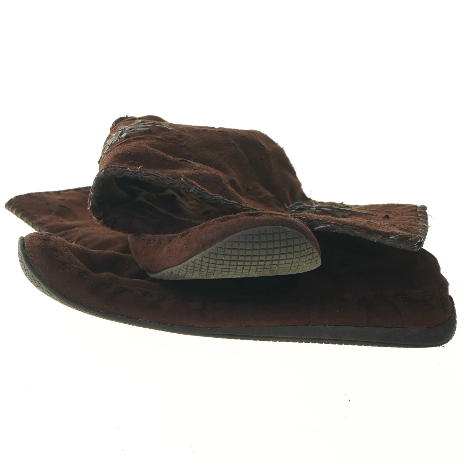 Brune støvler med mønster (str. længde 28 cm)