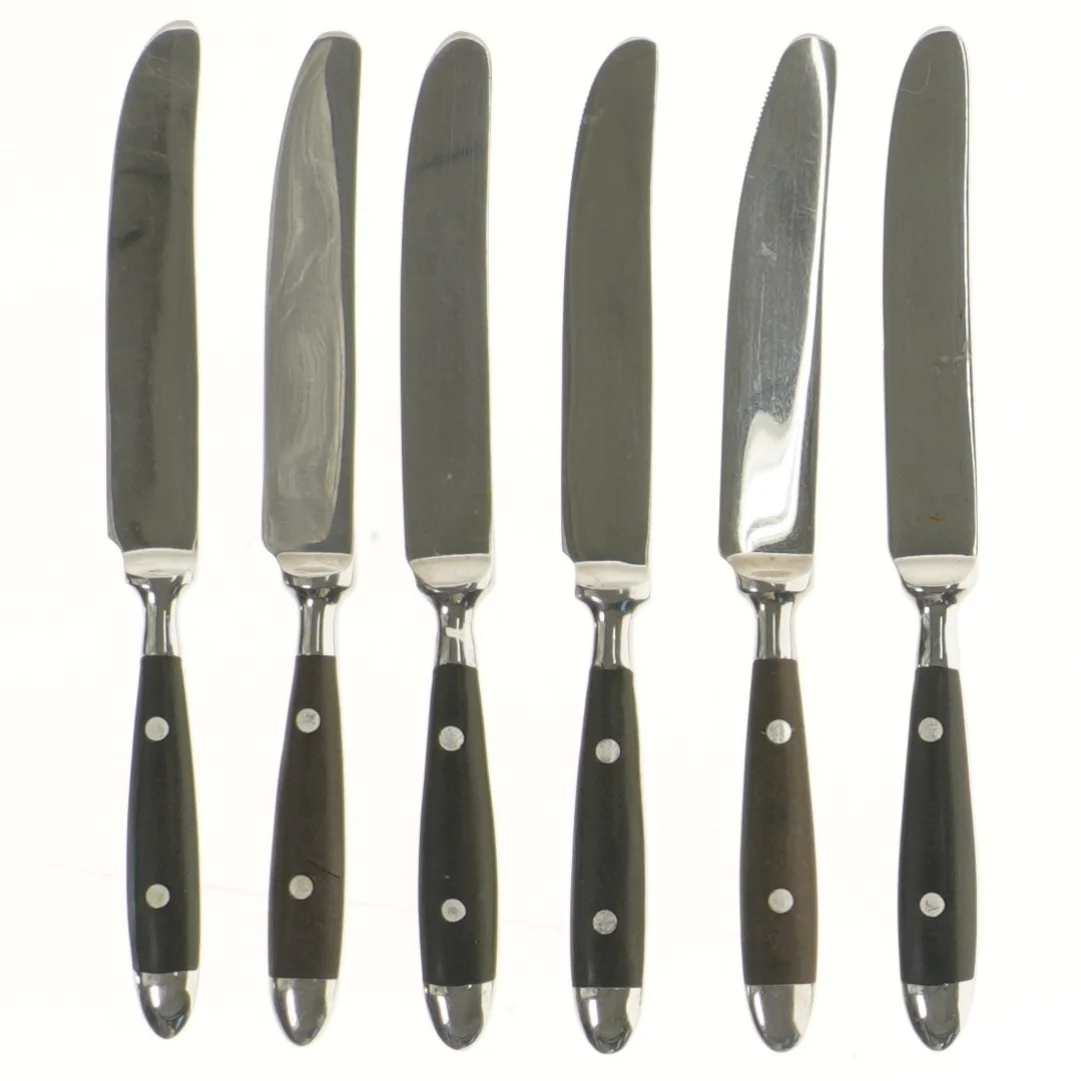 Sæt af 6 smørknive (str. 6 styk, 21,5 cm)