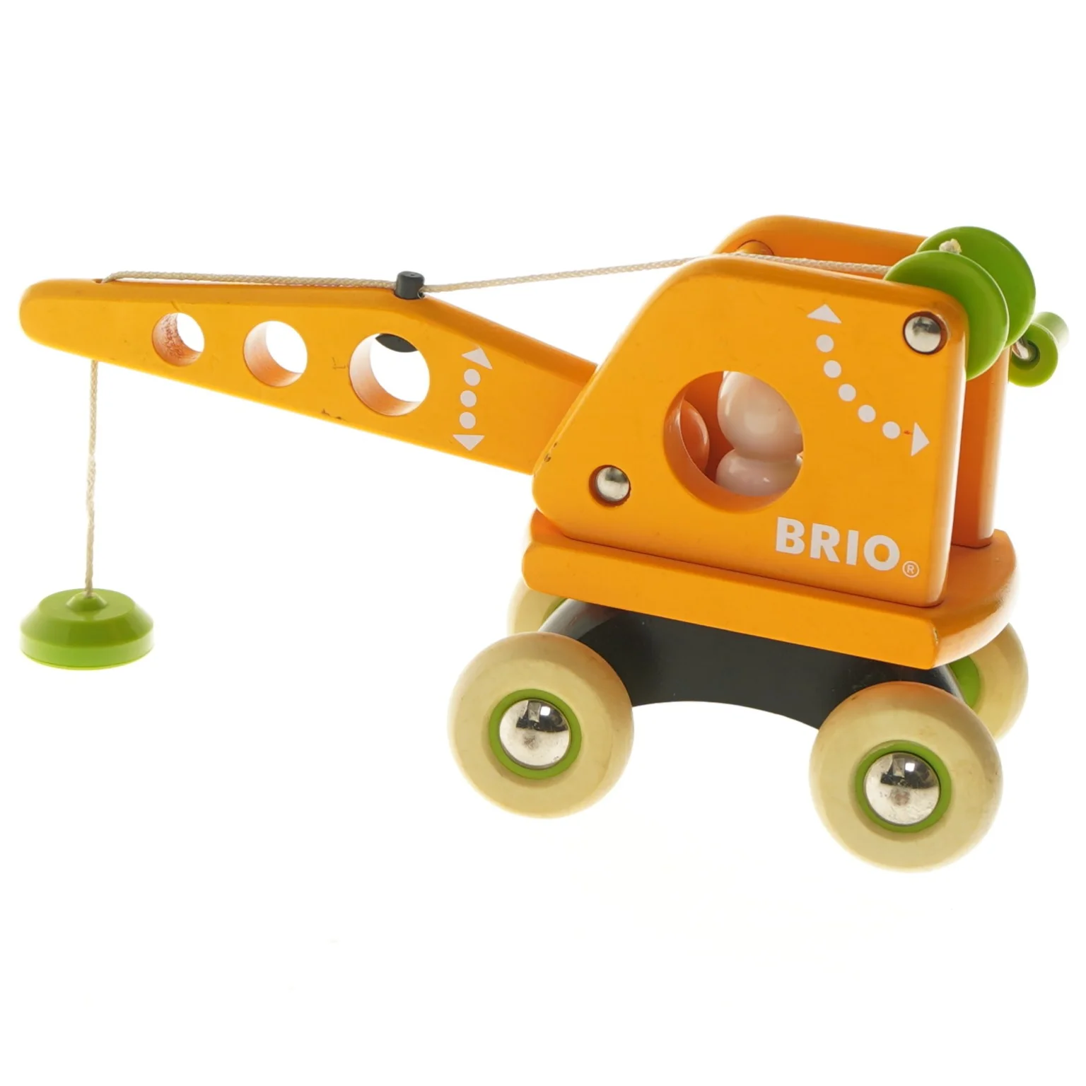 Byggesæt kranvogn fra Brio (str. 13x8,5x25 cm)