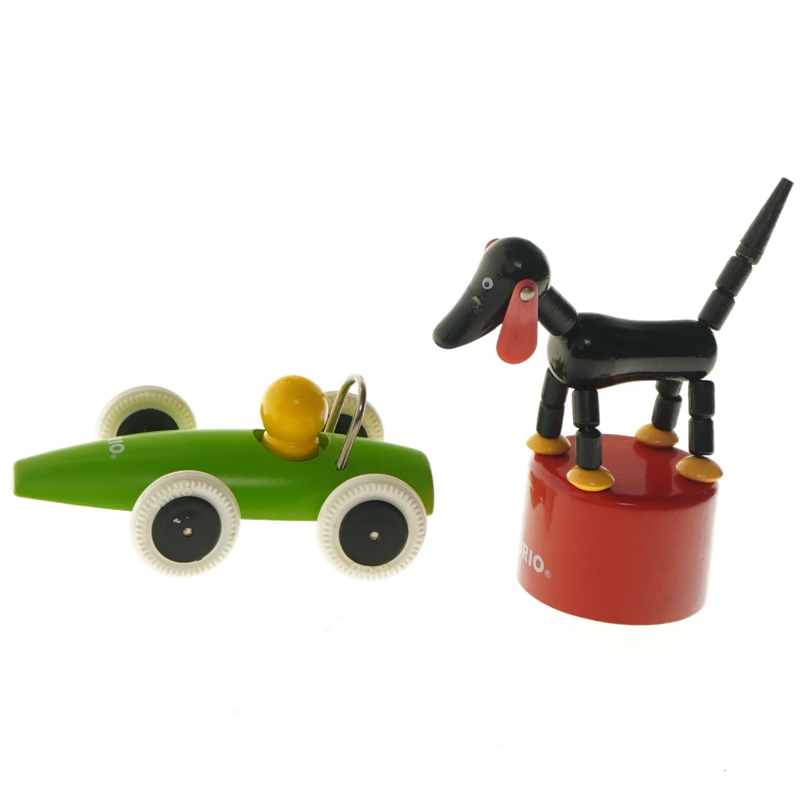 Leget&oslash;jsbil og hundefigur, BRIO fra Brio (str. 13,5 cm)