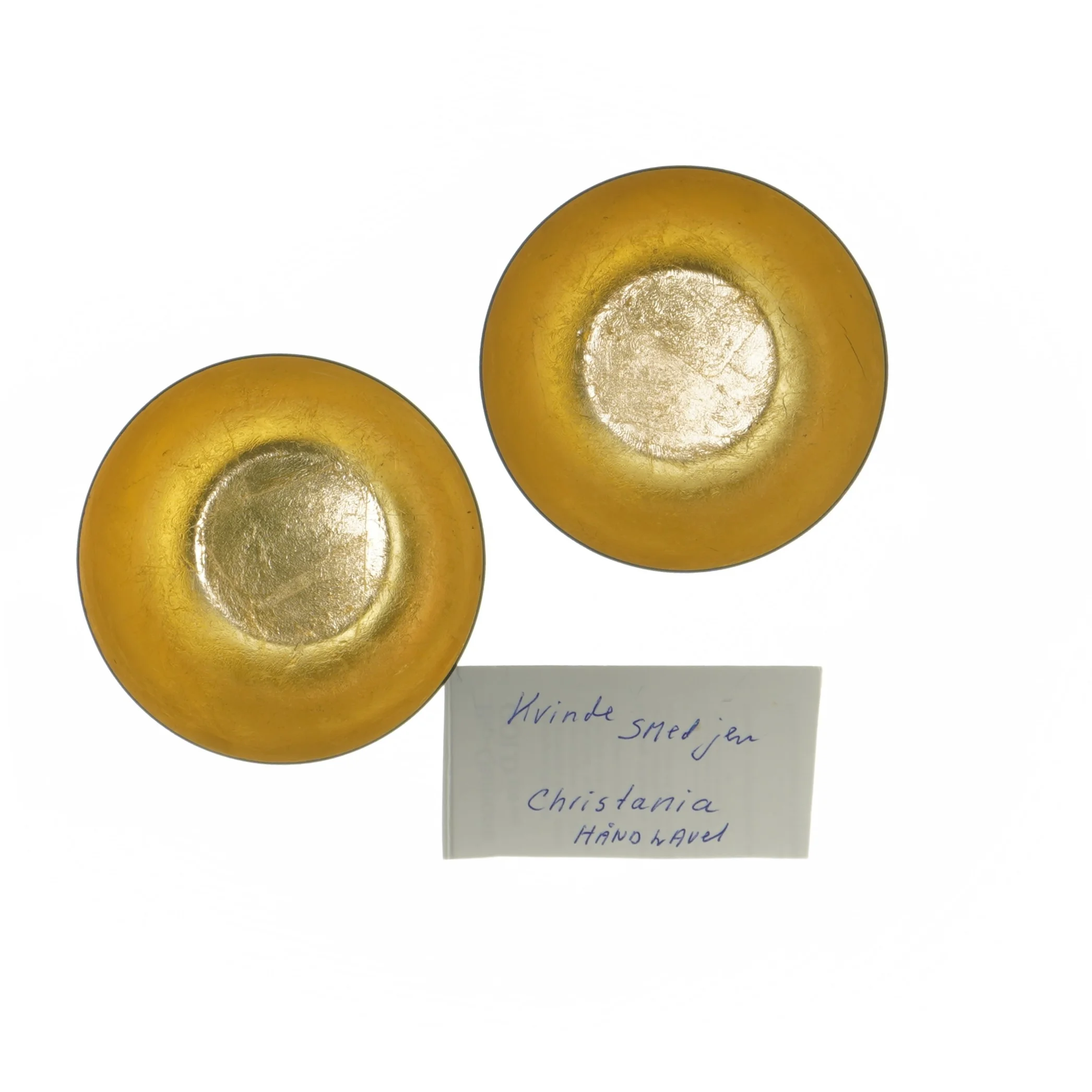 Håndlavede skåle fra Christiania (str. Ø 9x5,5 og Ø 9x5 cm)