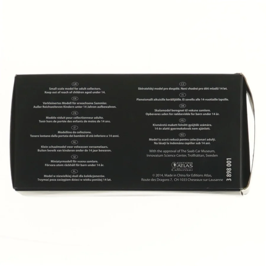 Modelbil Saab 92001 Ursaab 1947 fra Ursaab (str. 15x8 cm)