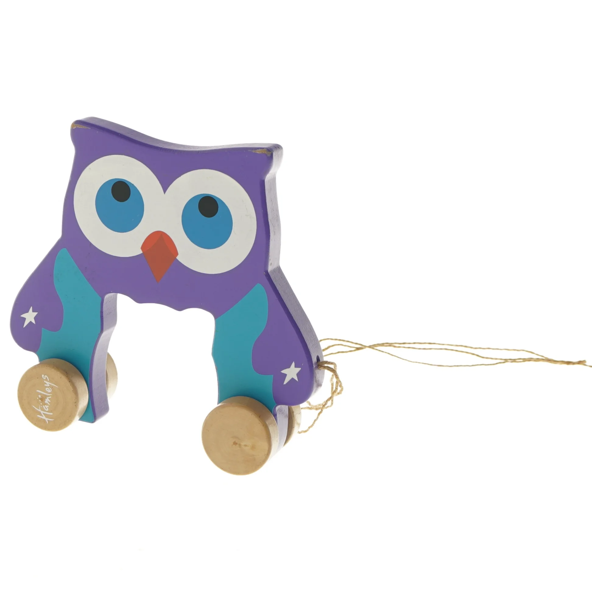 Trælegetøj ugle med snor fra Muligvis Hamleys (str. 17x5x18 cm)