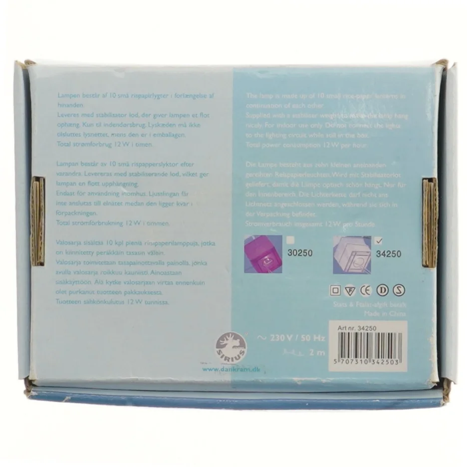 Judy rispapirlampe til loft dekoration