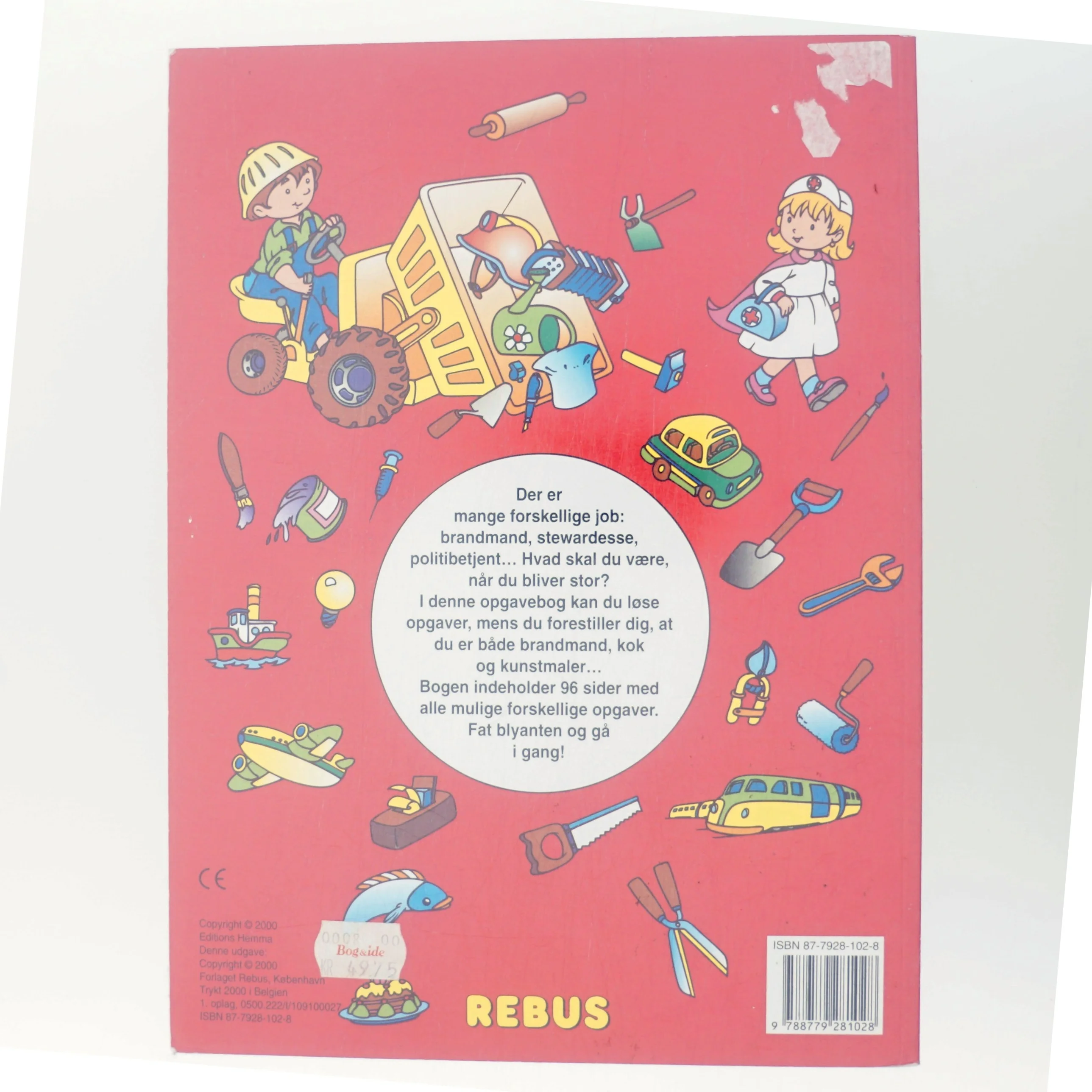 Jeg vil være brandmand ... : opgaveleg med forskellige job (Bog)