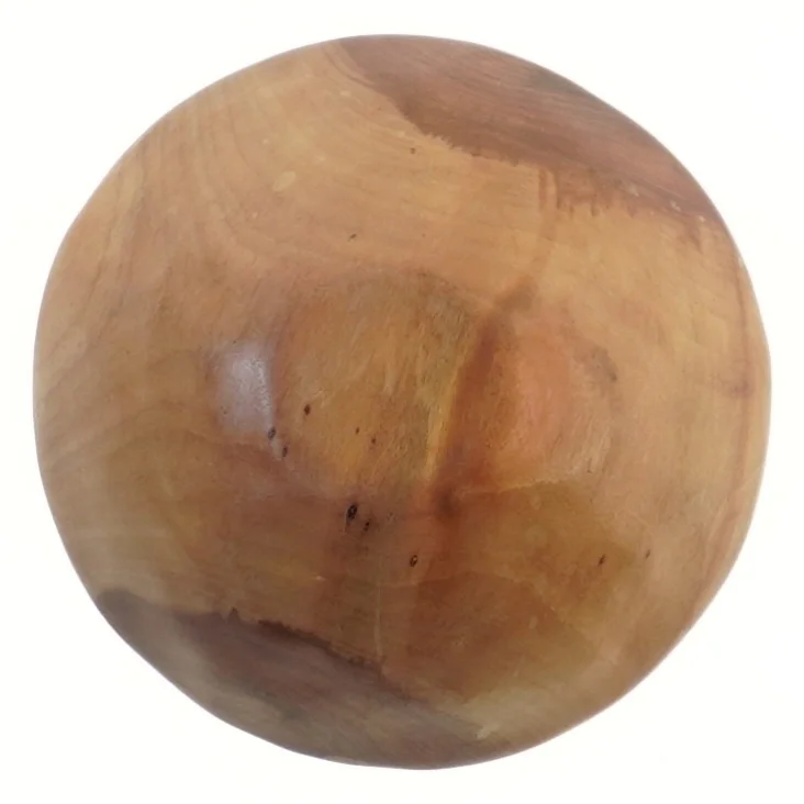 Dekorativ skål i træ (str. Ø 14 cm)