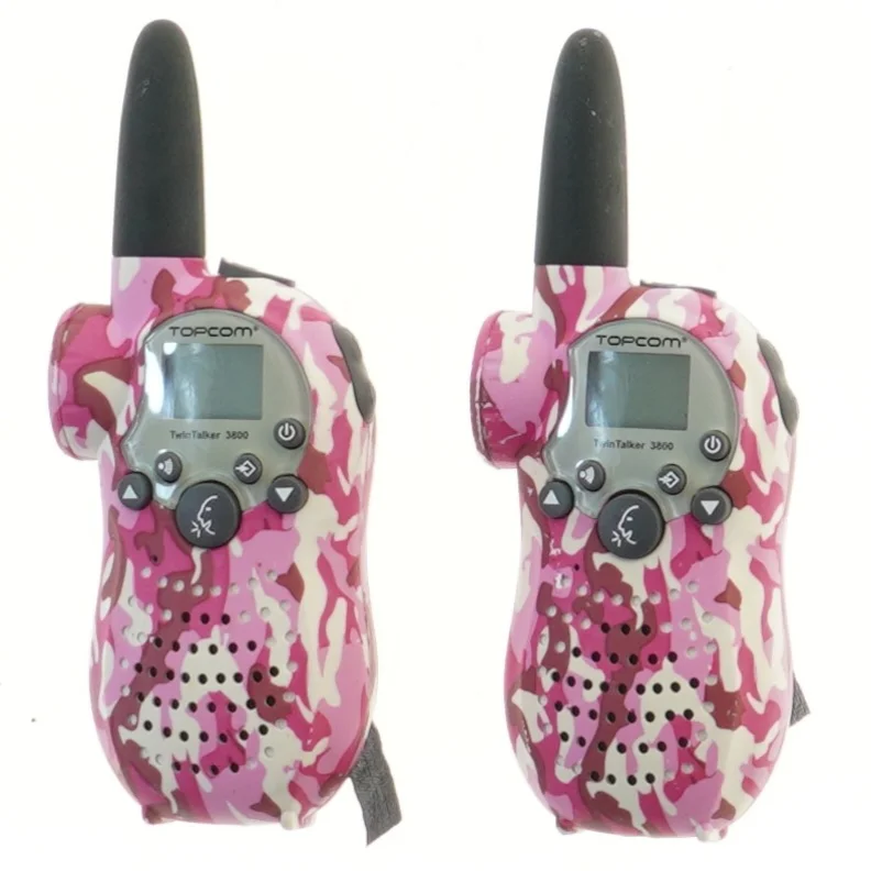To pink camo walkie talkies 15.5 cm fra Topcom (str. 2 stk 15,5 cm)