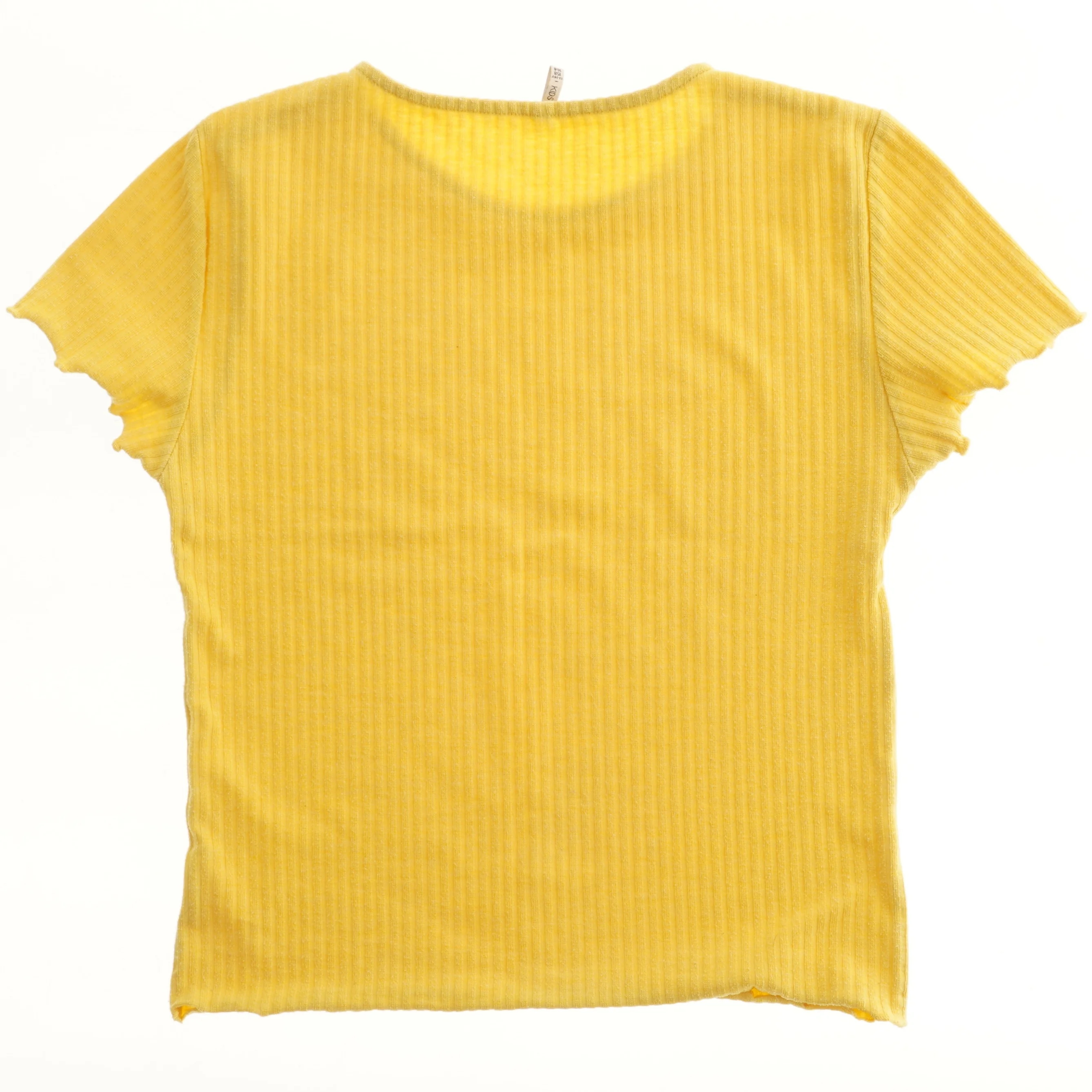 Gul T-shirt med korte ærmer fra Only (str. 164)