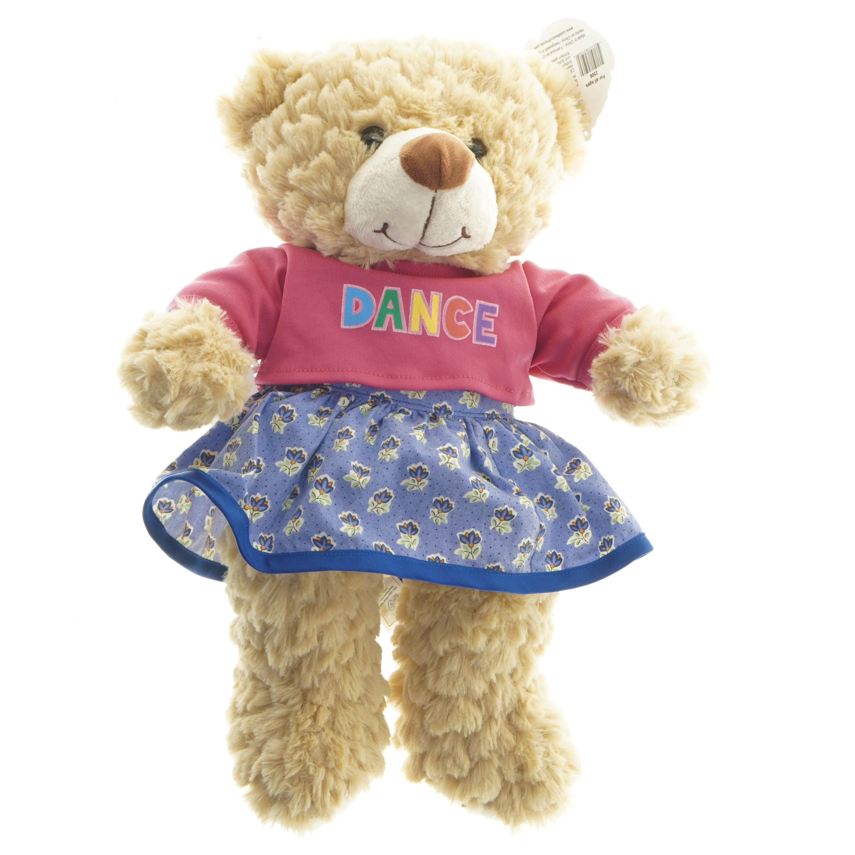 Teddy bear med danseoutfit (str. 41 cm)