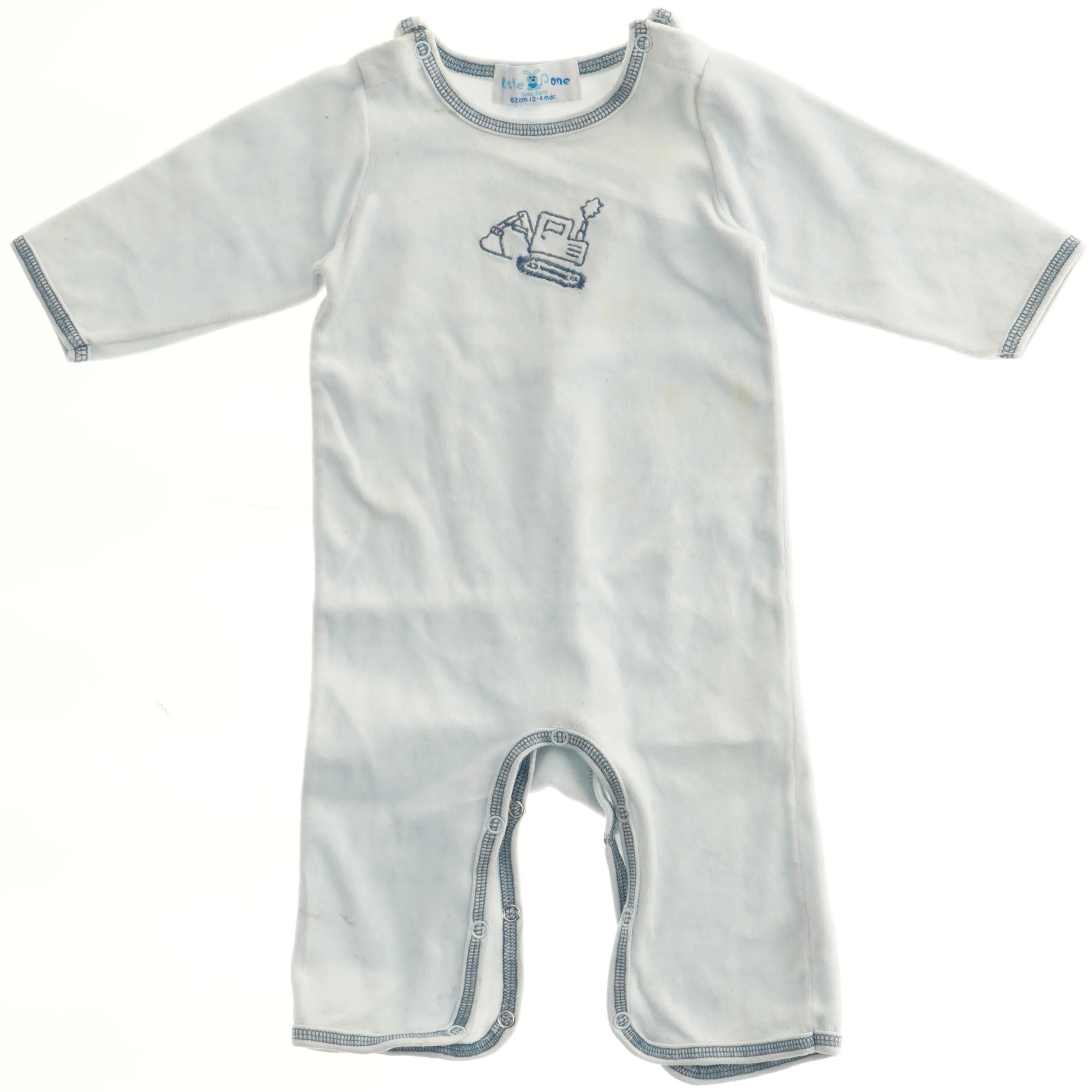 Heldragt med gravemaskine motiv fra Little One (str. 62)