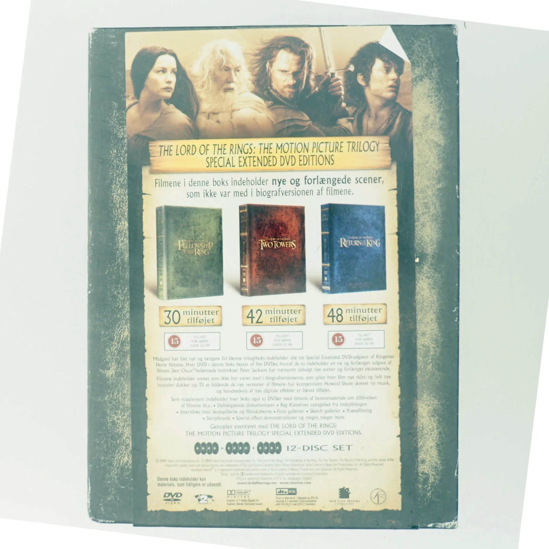 The Lord of the Rings: The Motion Picture Trilogy med Ukendte (DVD)