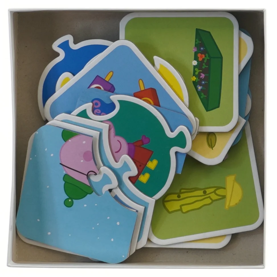 Peppa Pig puslespil - lær årstider fra Peppa Pig (str. 19x19 cm)