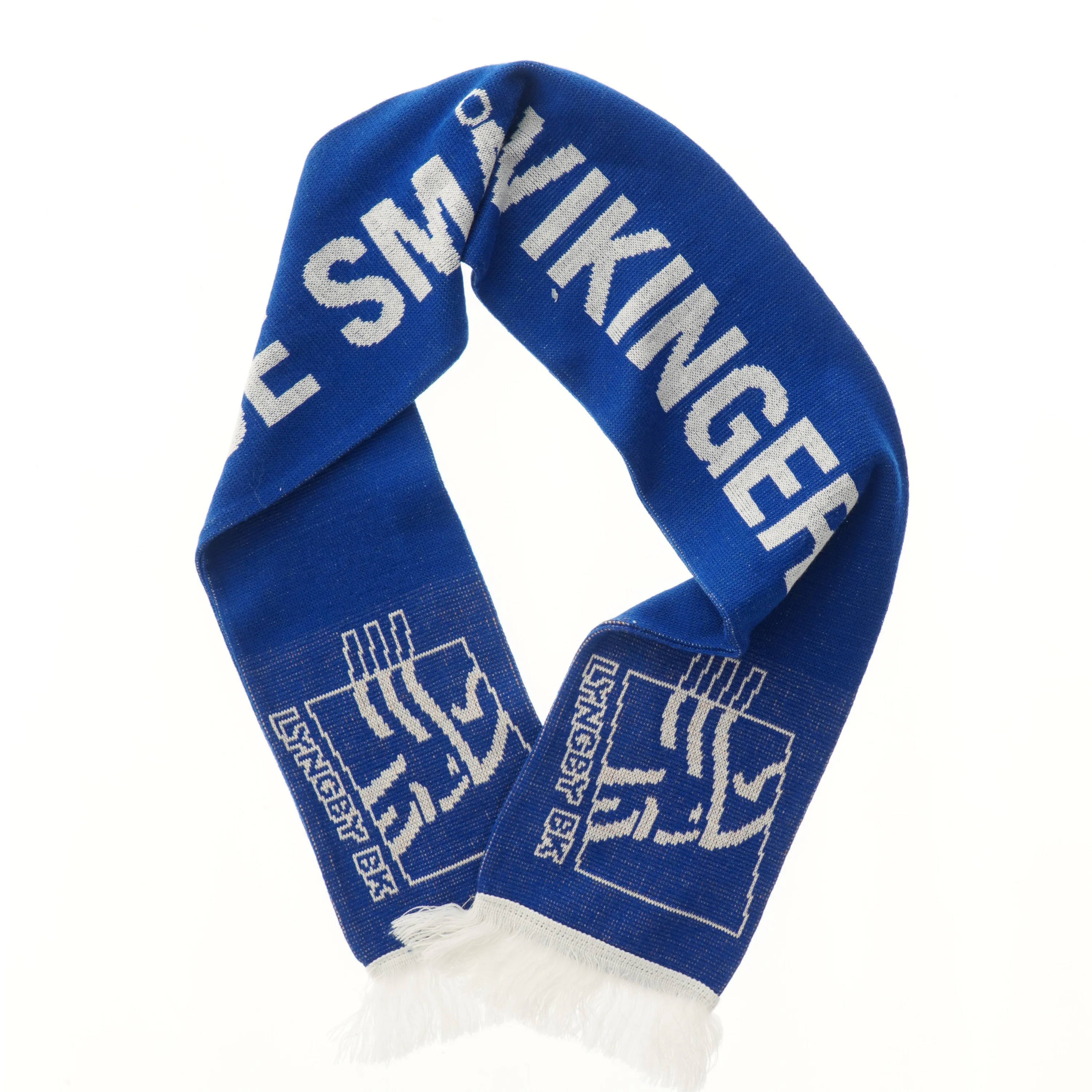 Fodboldhalstørklæde Lyngby BK fra Lyngby BK (str. 18x150 cm)