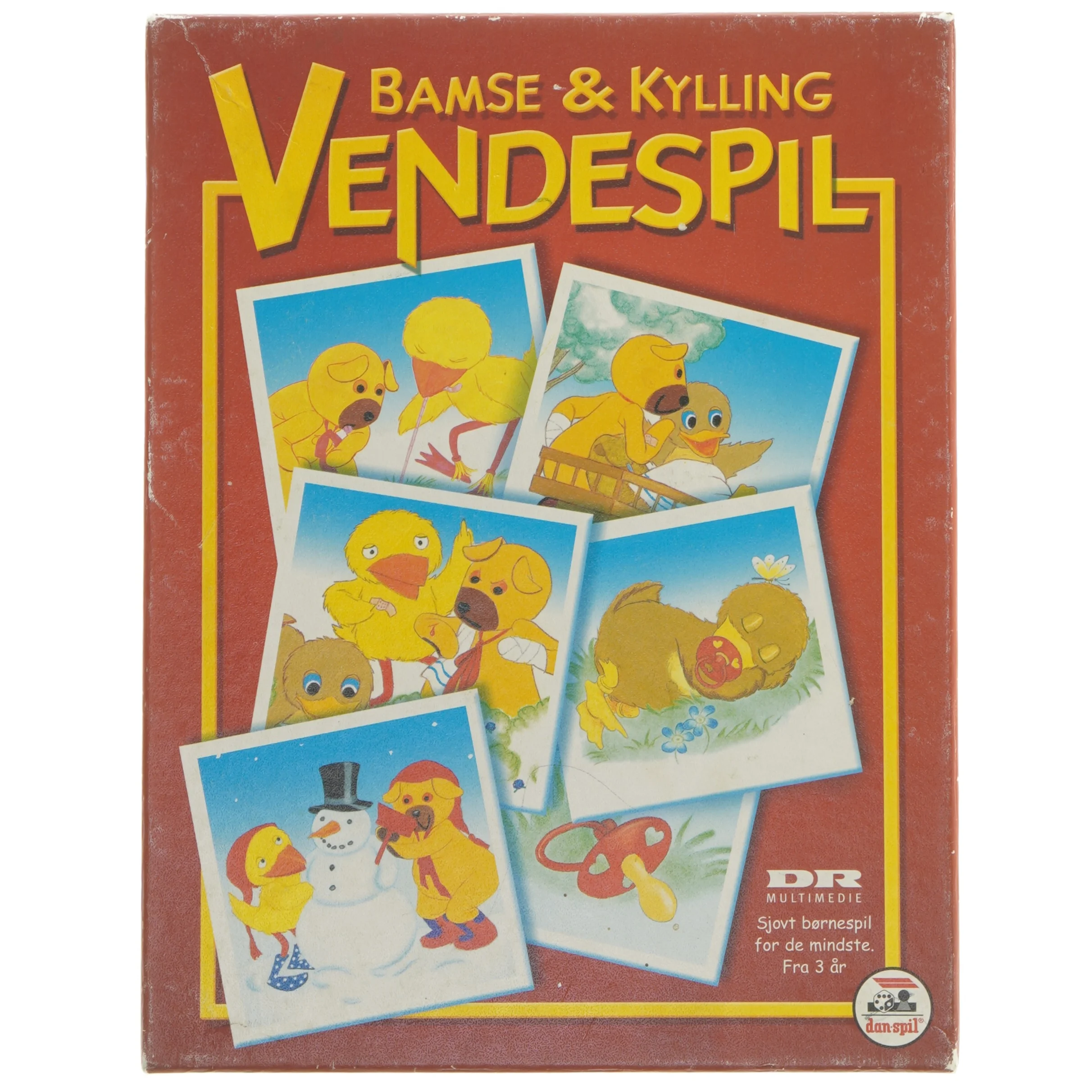 Bamse & Kylling vendespil fra Danspil (str. 27,5x21 cm)