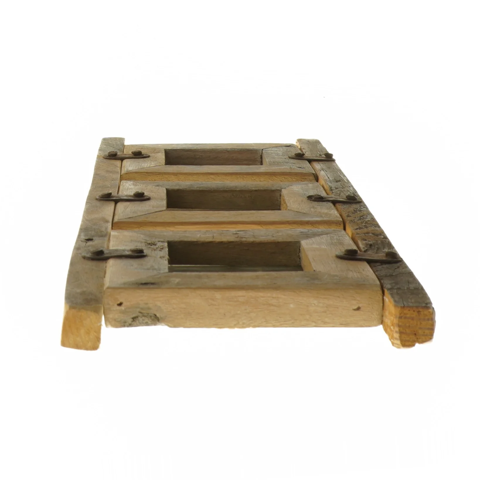 Rustik billedramme til tre billeder (str. 39x12 cm)