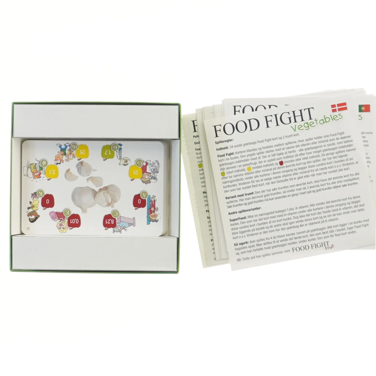 Food Fight kortspil (str. 14,5x14,5 cm)