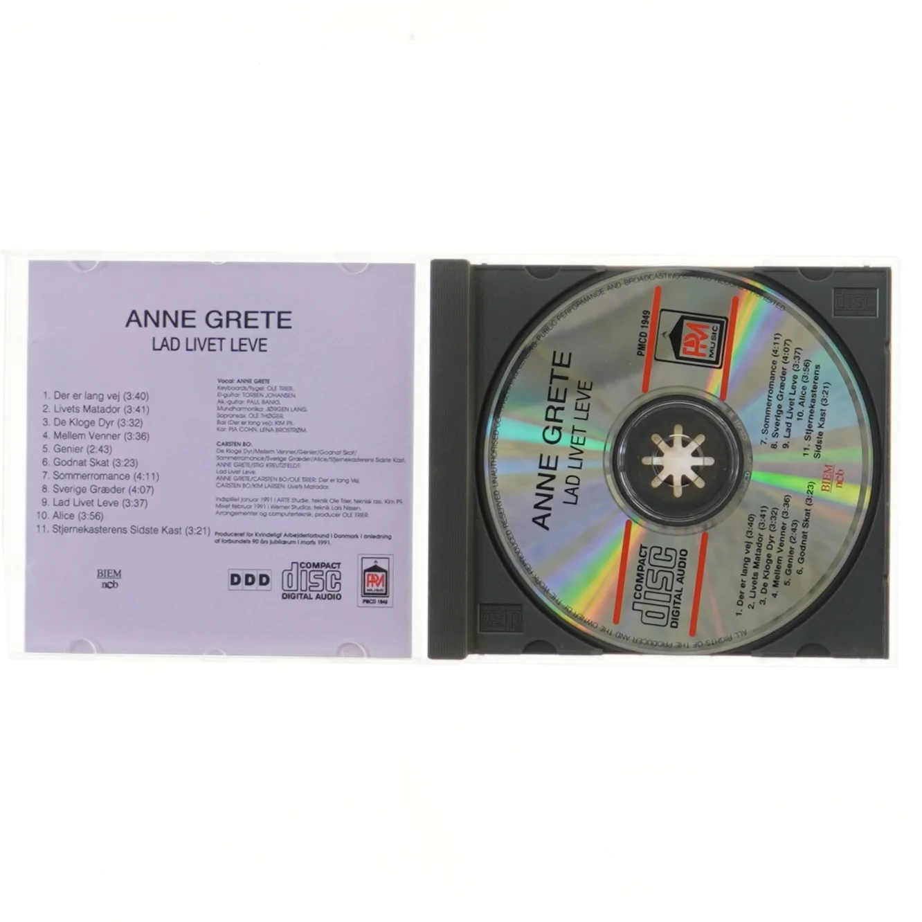 Anne Grete CD - Lad Livet Leve