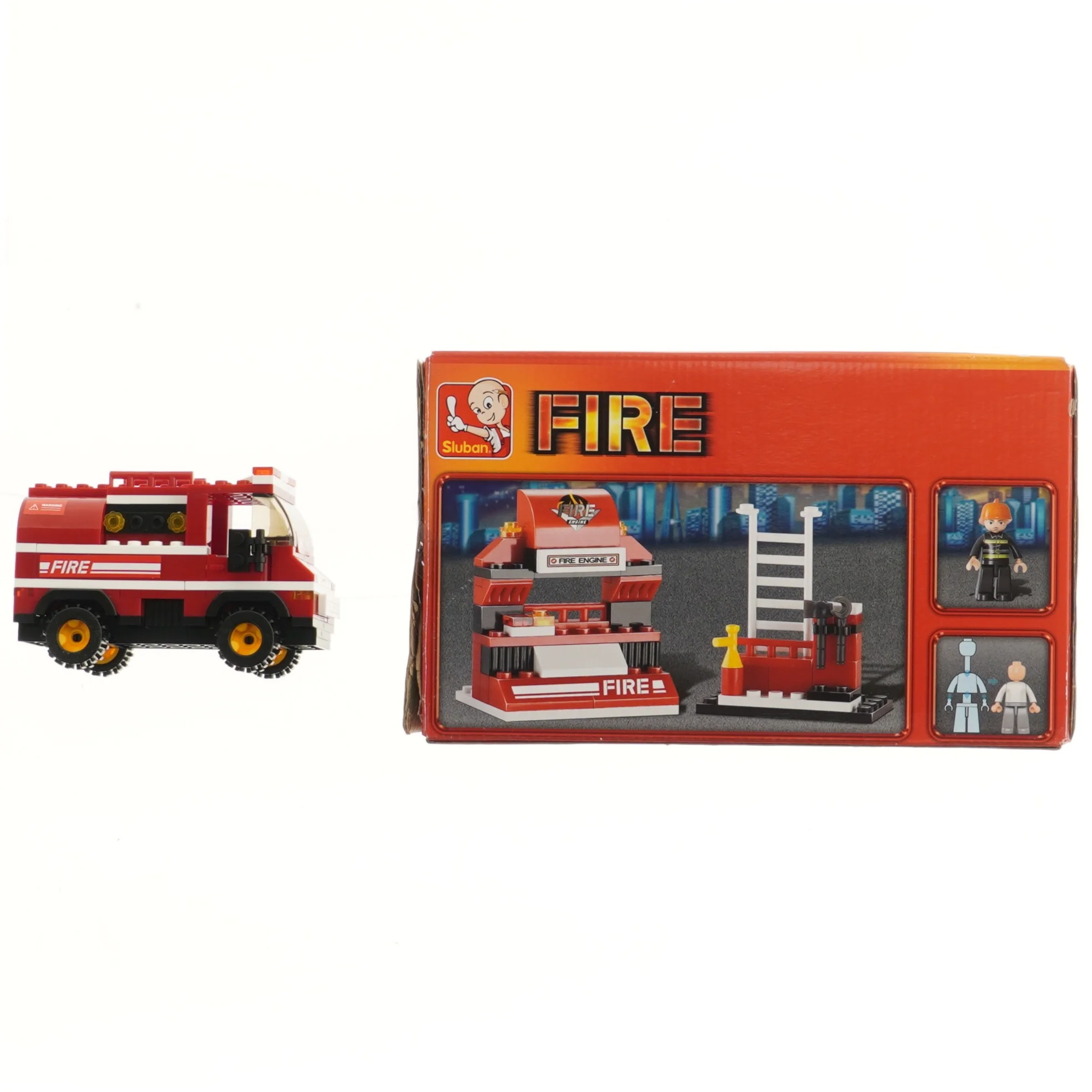 Brandbil byggesæt fra Sluban (str. 11,5 cm)