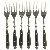 Sæt af 6 gafler (str. 6 styk, 20 cm)