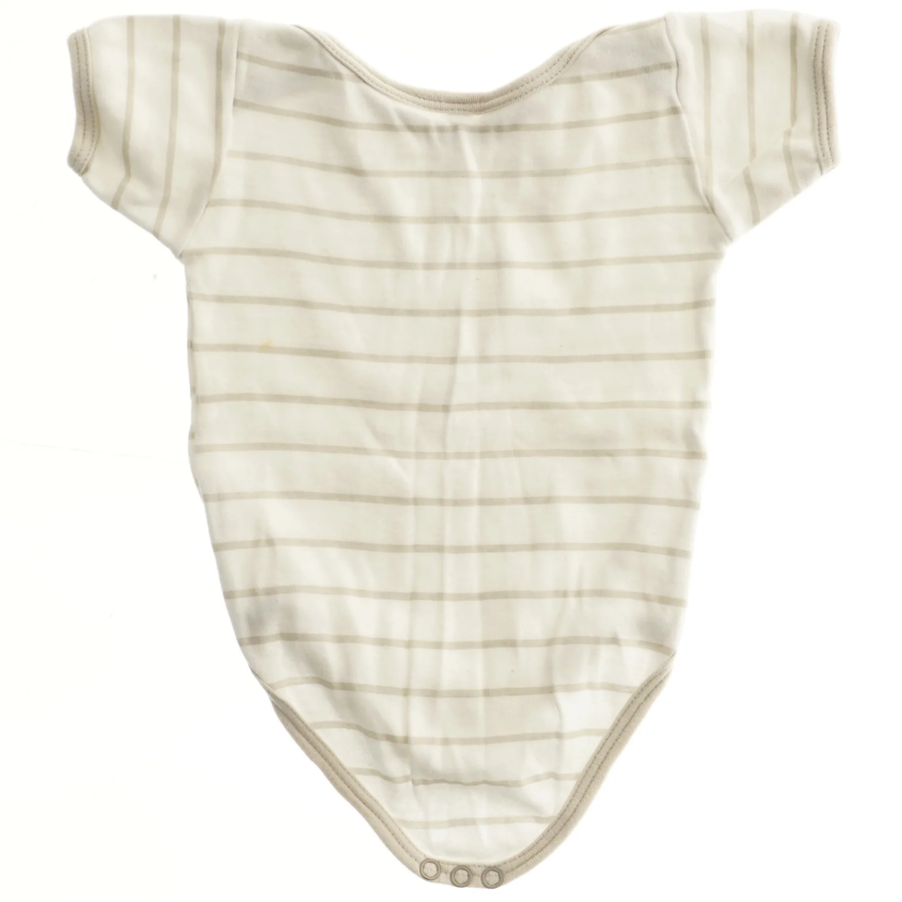 Kortærmet bodystocking med striber (str. 68)