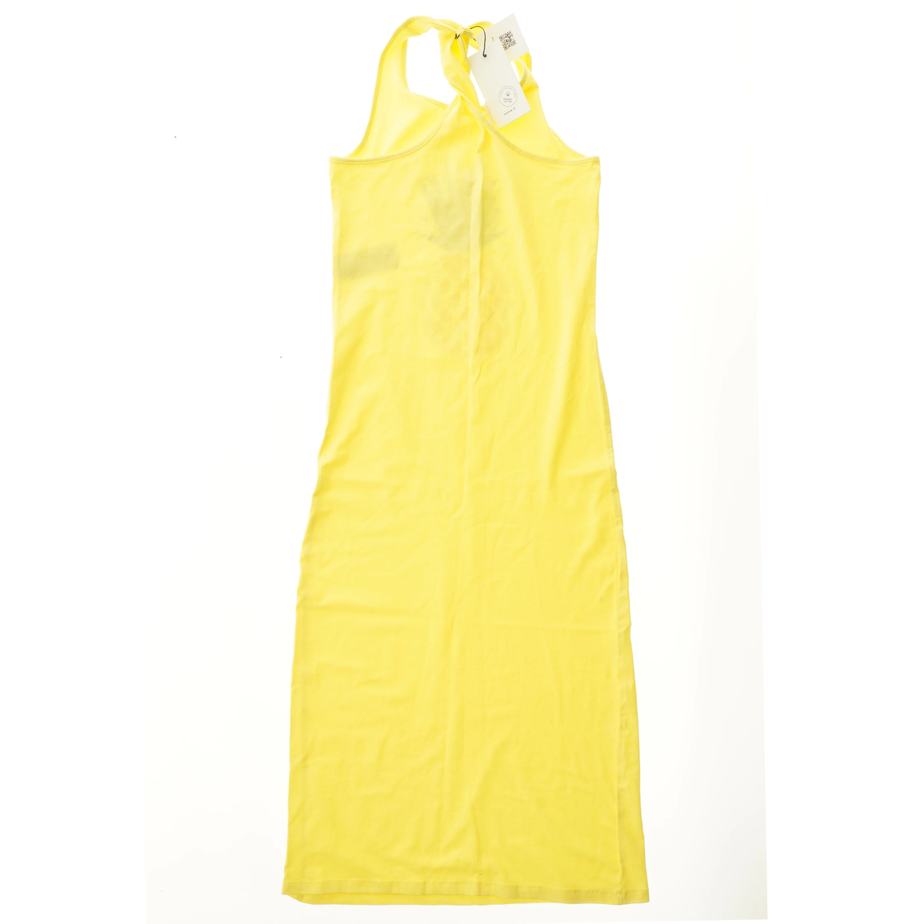 Gul sommerkjole med ananas (str. 158)