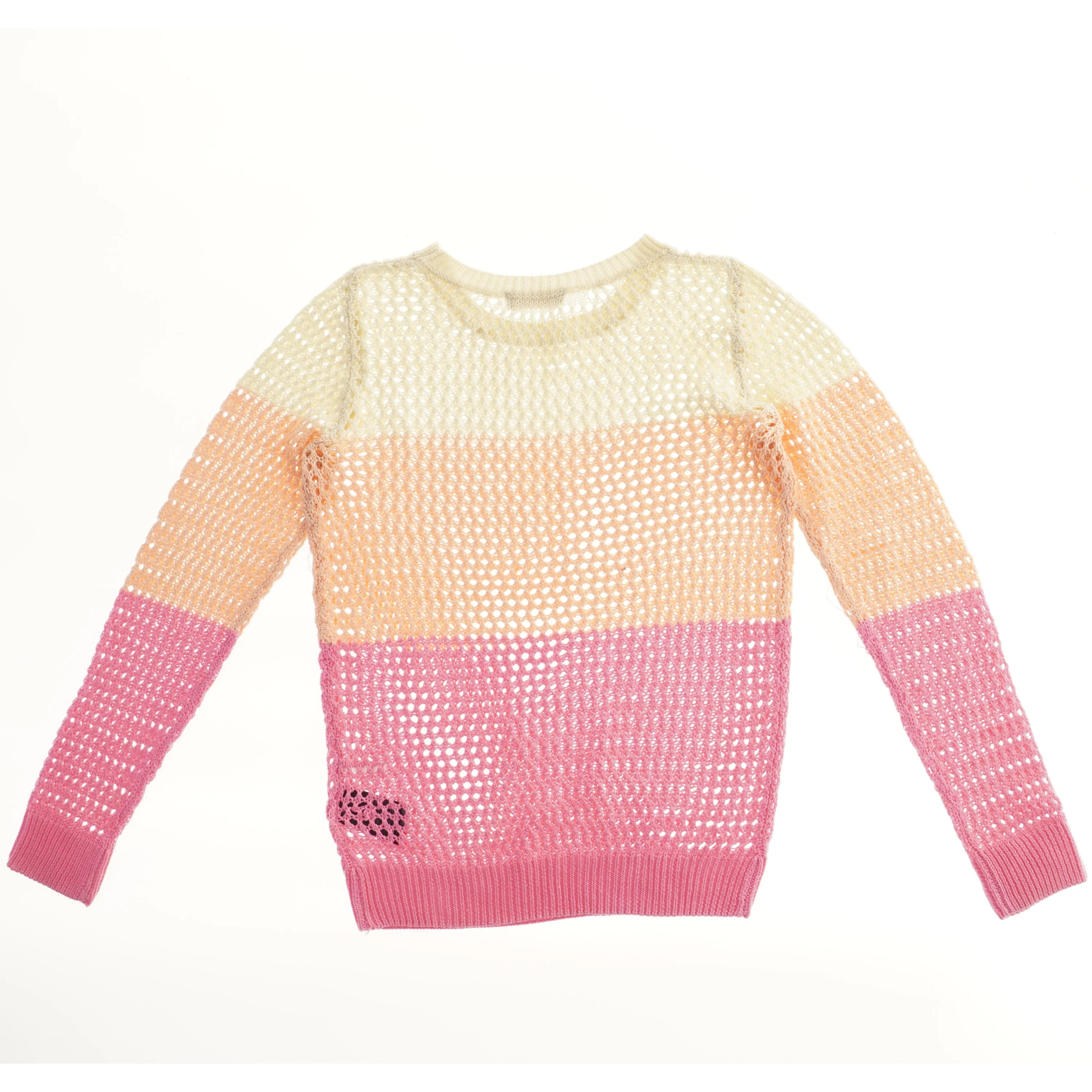 Strikket bluse med farveblokke fra H&M (str. 152)