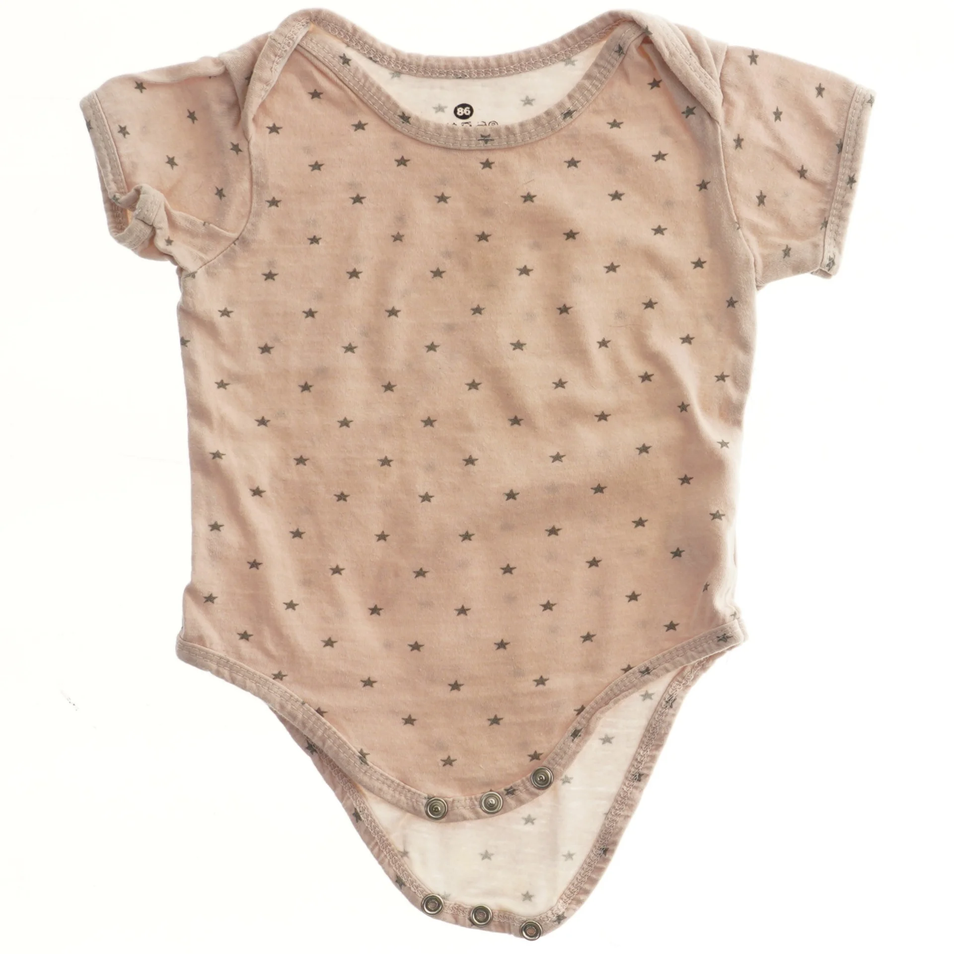 Kortærmet bodystocking med stjerner (str. 86)