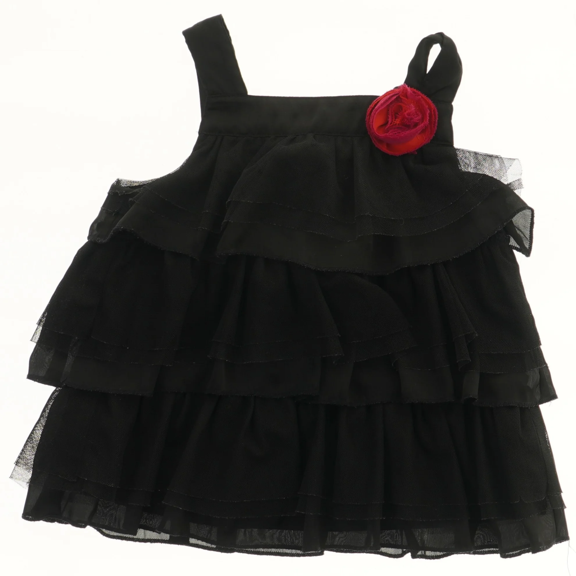 Sort Kjole med Flæser fra H&M (str. 104)