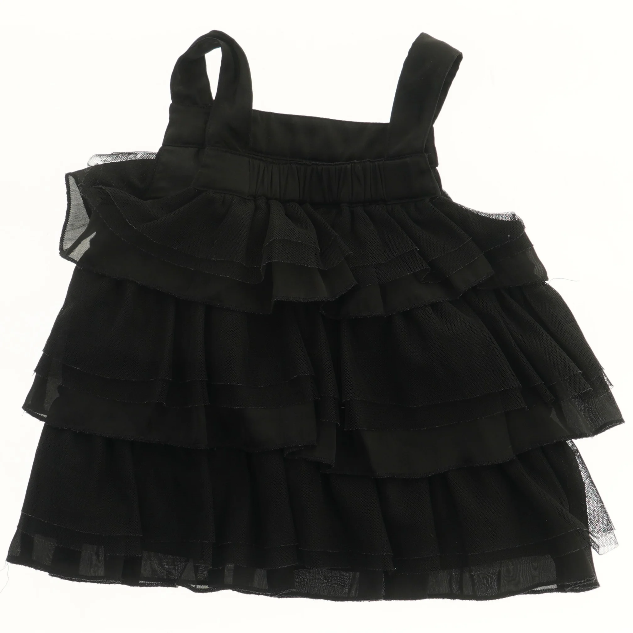 Sort Kjole med Flæser fra H&M (str. 104)